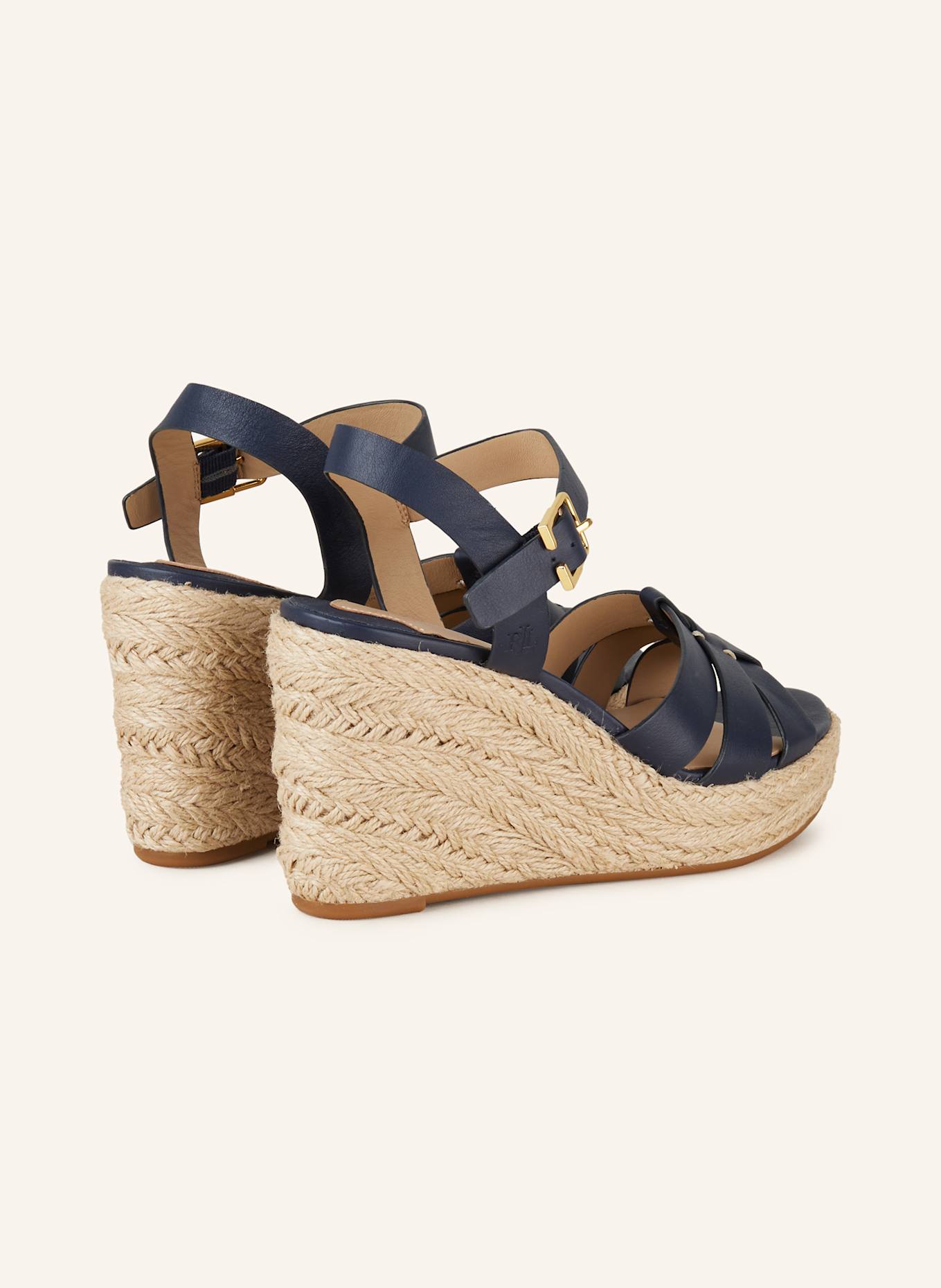LAUREN RALPH LAUREN Wedges SOFFIA: DUNKELBLAU