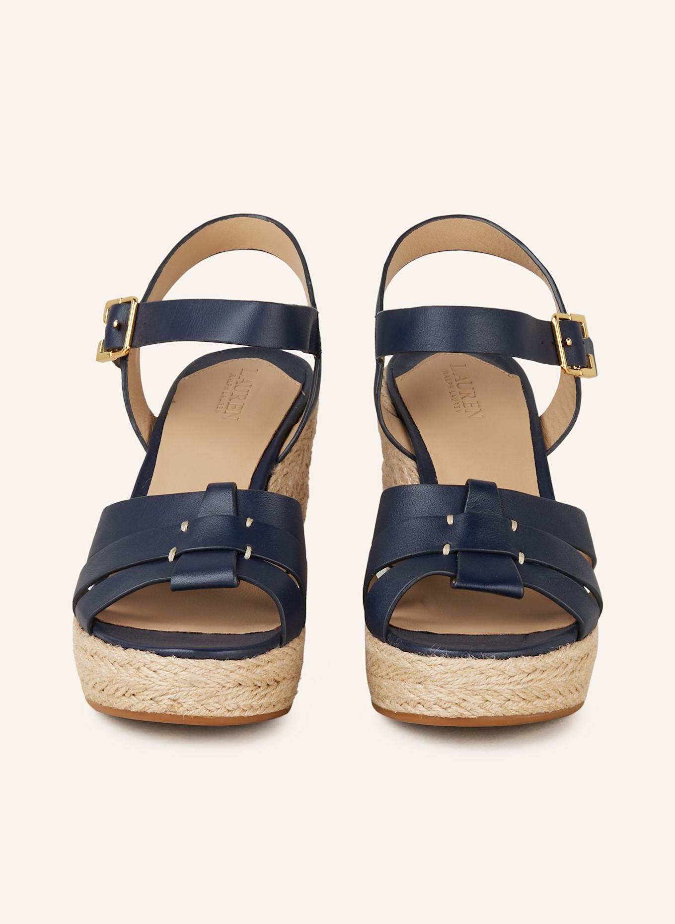 LAUREN RALPH LAUREN Wedges SOFFIA: DUNKELBLAU