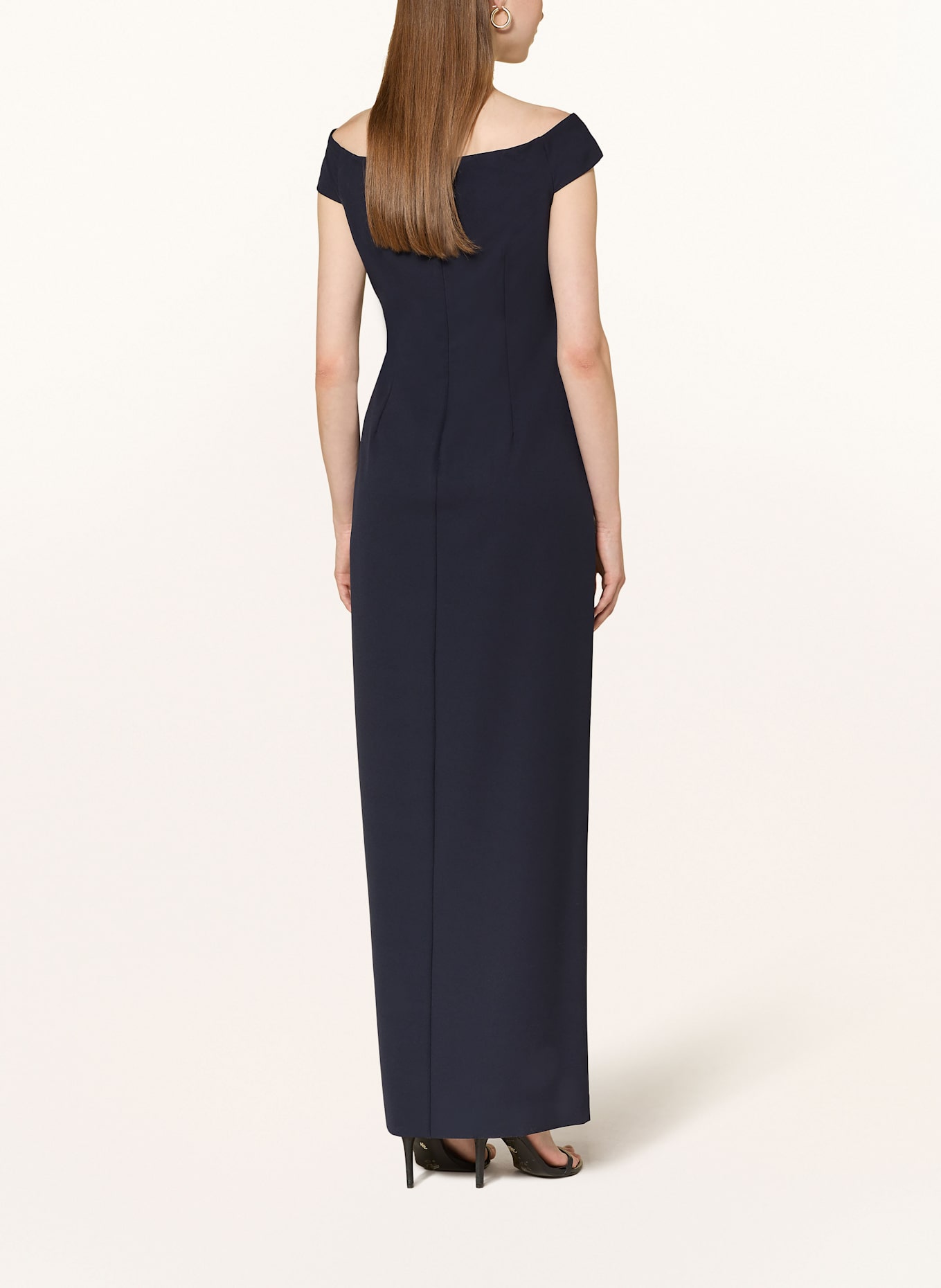 LAUREN RALPH LAUREN Rochie de seară SARAN: ALBASTRU ÎNCHIS