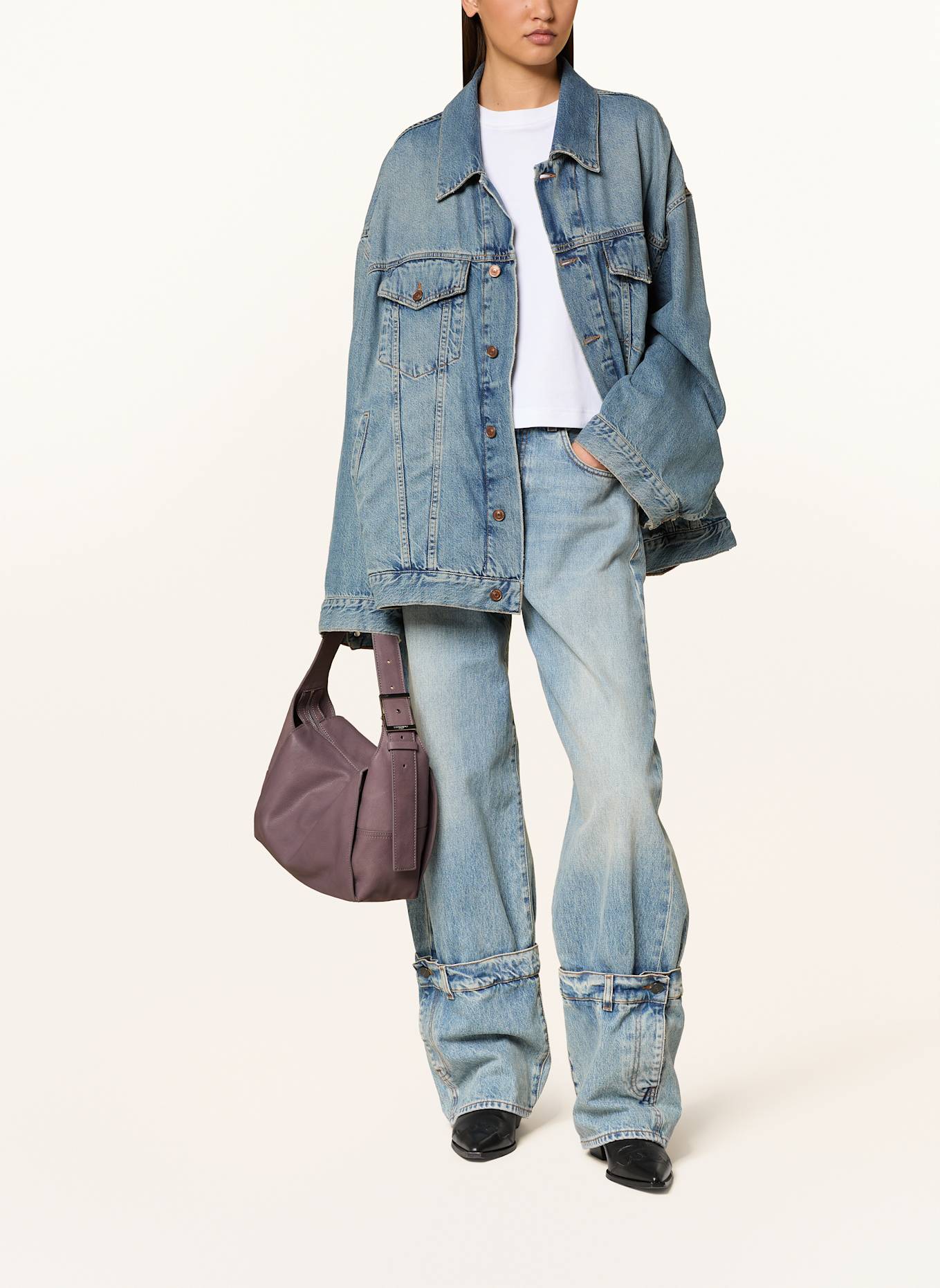 LIEBESKIND Hobo bag LOU MEDIUM: PURPLE