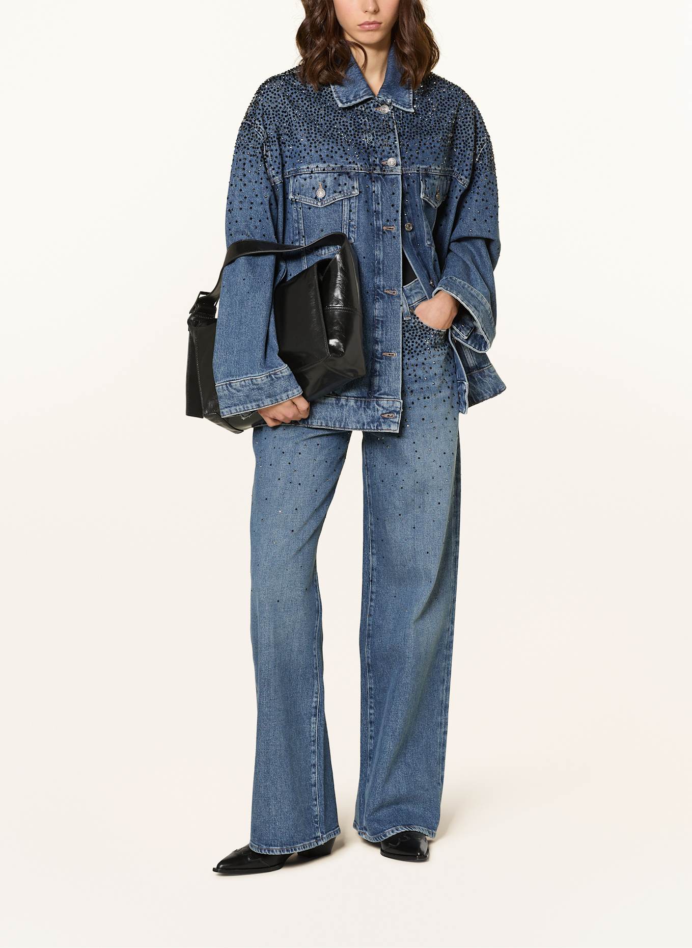 LIEBESKIND Hobo bag LOU MEDIUM: BLACK