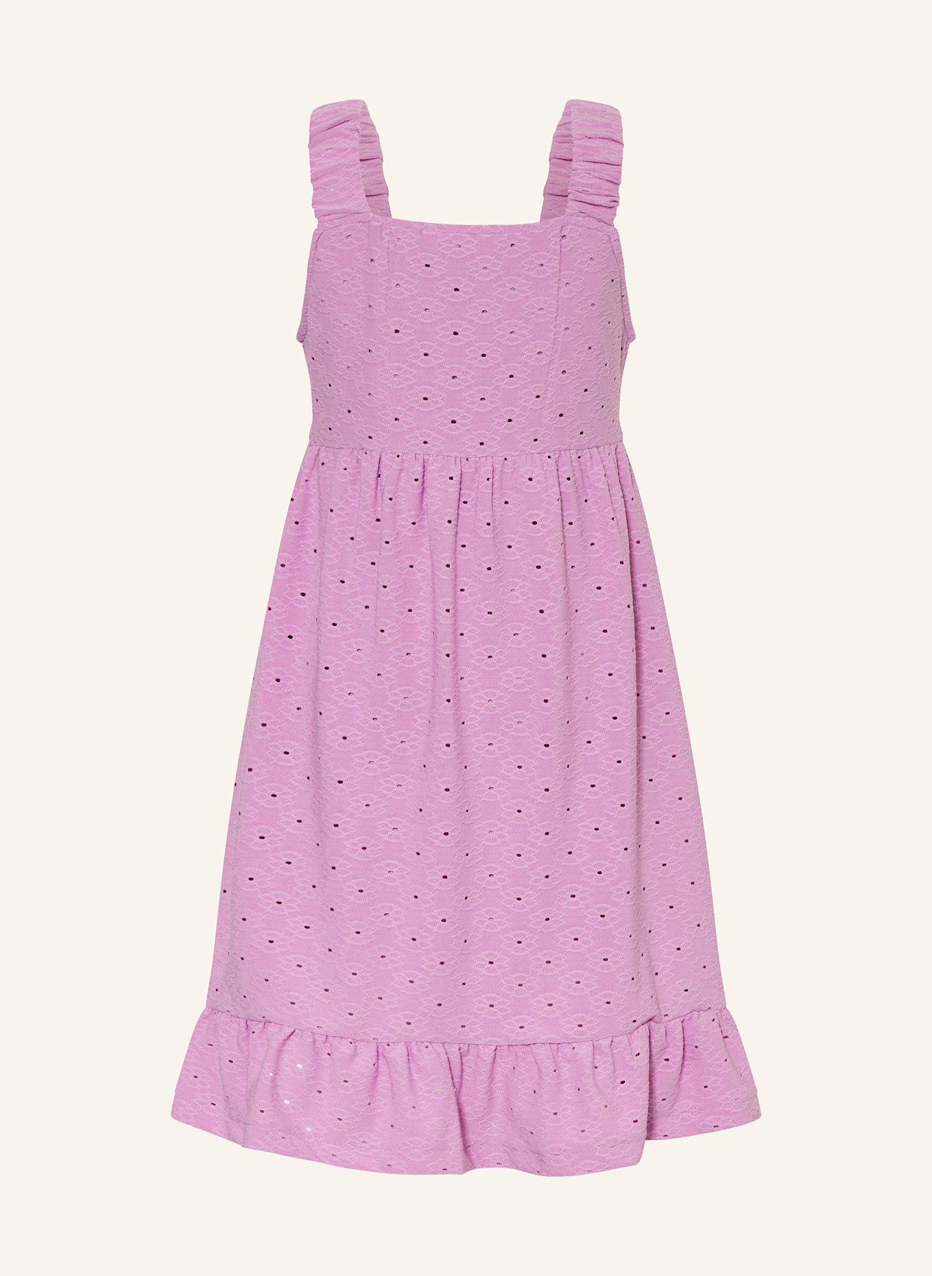 GARCIA Kleid mit Lochspitze: HELLLILA