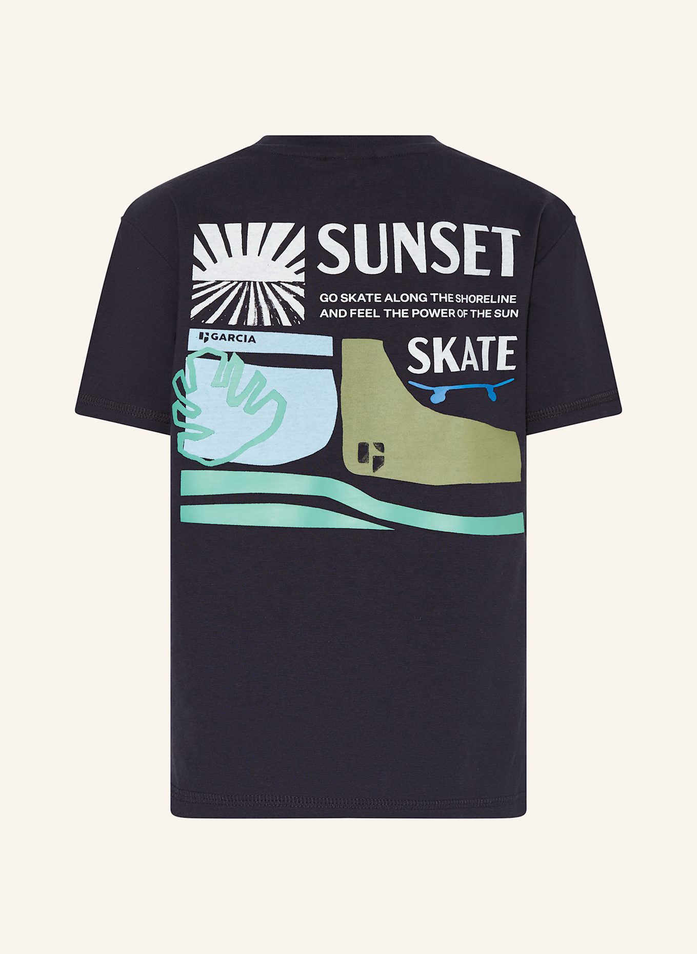 GARCIA Tričko: TMAVĚ MODRÁ