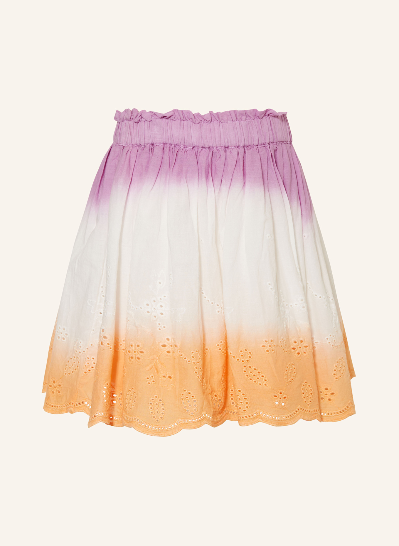 GARCIA Rock mit Lochspitze: WEISS / ORANGE / HELLLILA