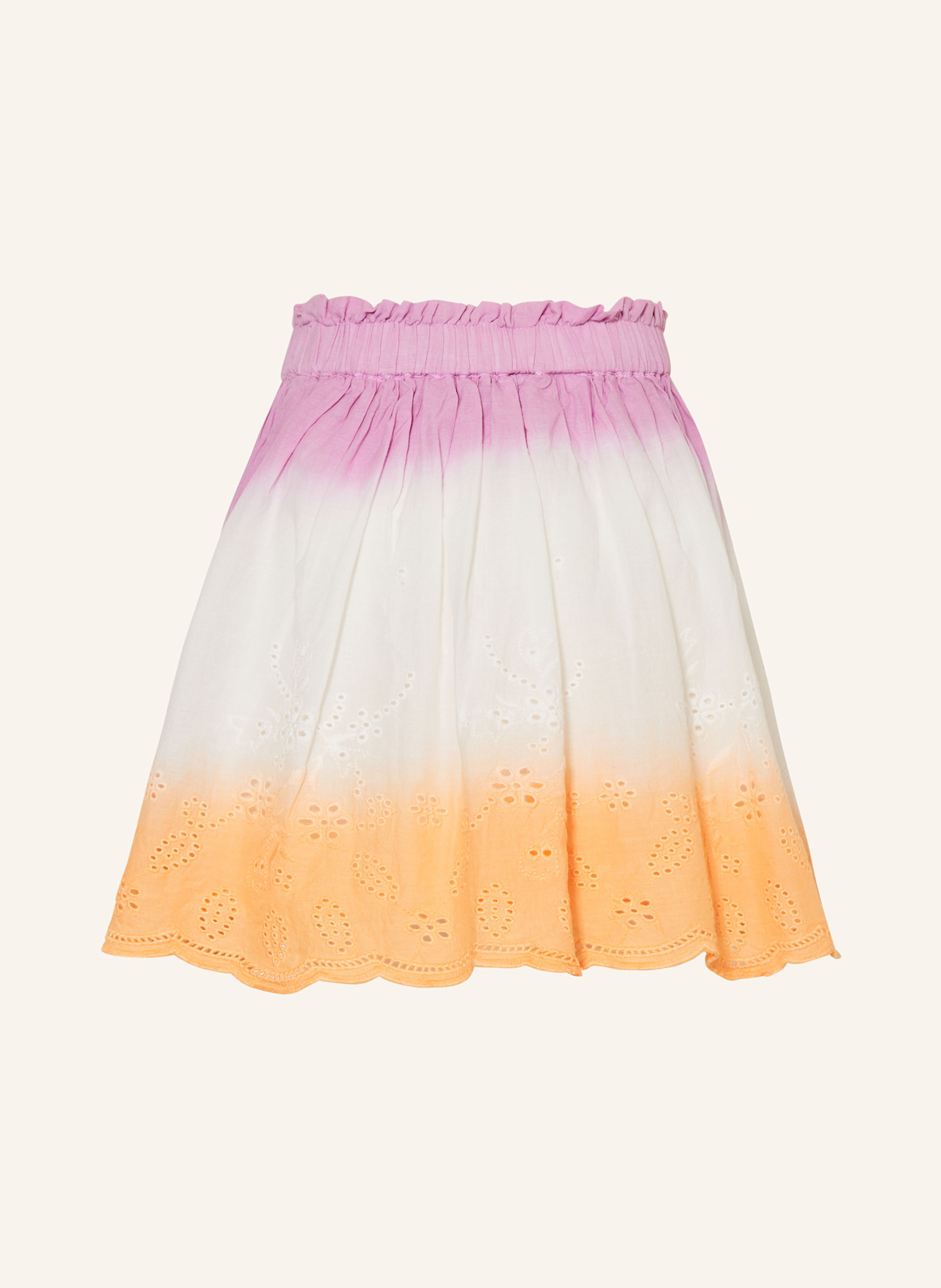 GARCIA Rock mit Lochspitze: WEISS / ORANGE / HELLLILA