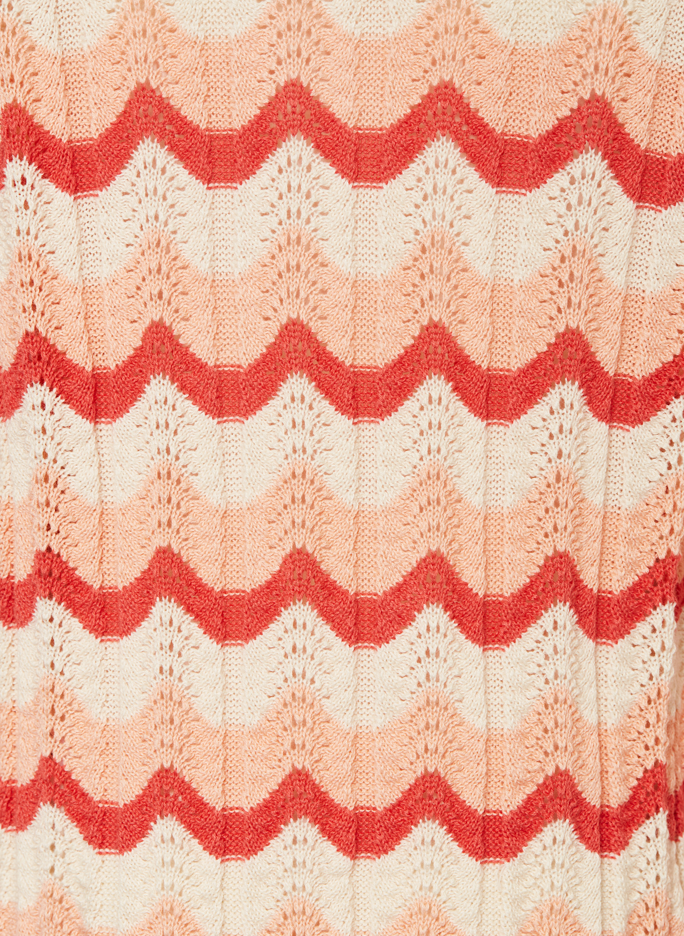 GARCIA Pullover: ECRU / HELLROT / LACHS