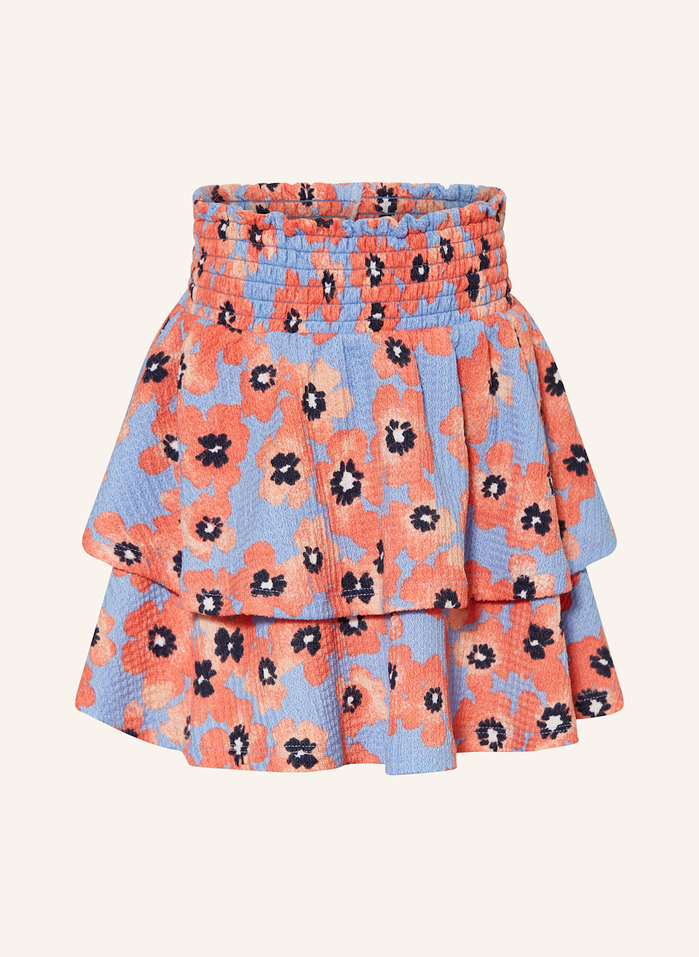 GARCIA Sukně: TMAVĚ MODRÁ / TMAVĚ ORANŽOVÁ / ČERNÁ