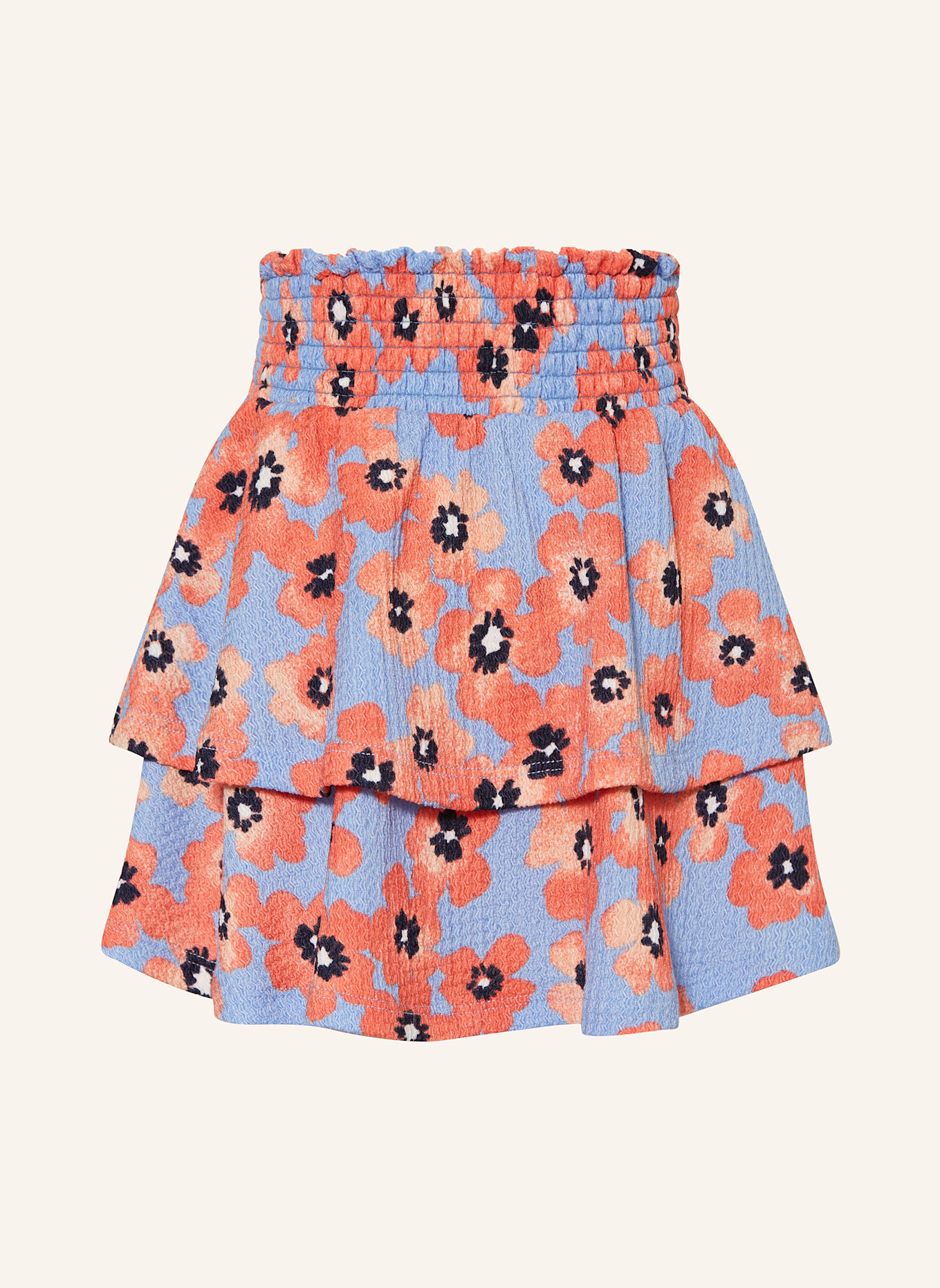 GARCIA Sukně: TMAVĚ MODRÁ / TMAVĚ ORANŽOVÁ / ČERNÁ