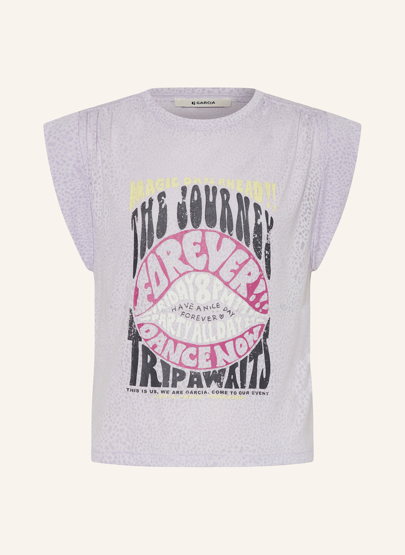 GARCIA T-shirt: JASNOFIOLETOWY