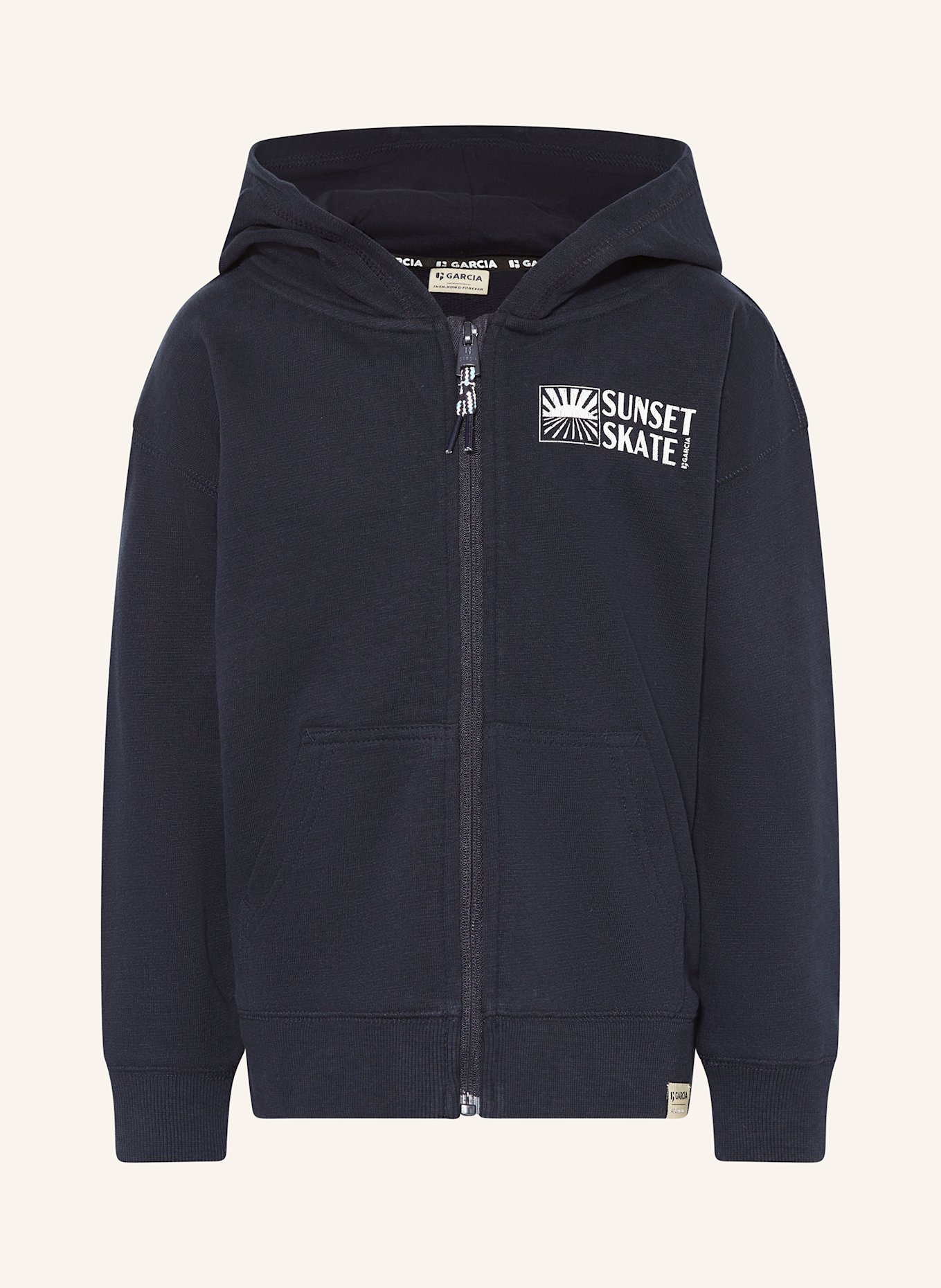 GARCIA Mikinová bunda: TMAVĚ MODRÁ