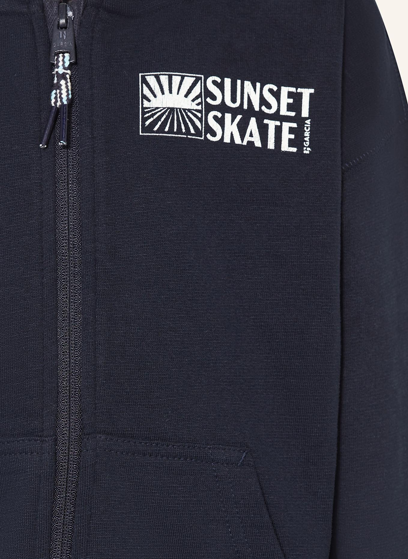 GARCIA Mikinová bunda: TMAVĚ MODRÁ