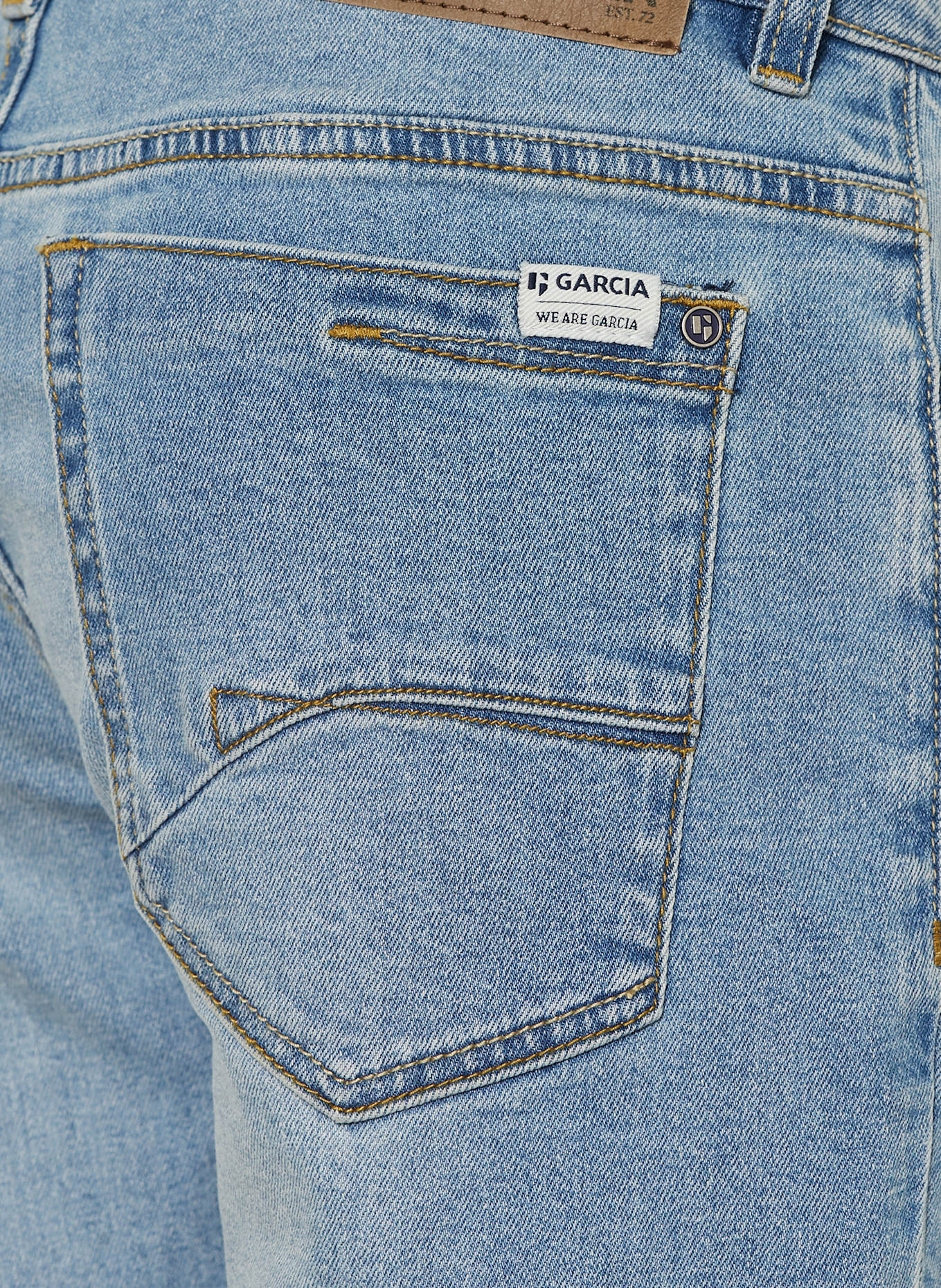 GARCIA Džínové šortky Slim Fit: 4005 bleached
