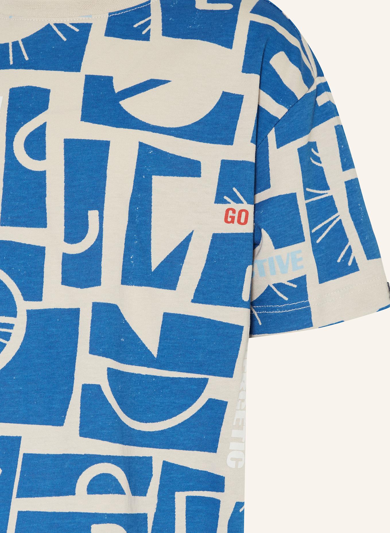 GARCIA Tričko: KRÉMOVÁ / MODRÁ