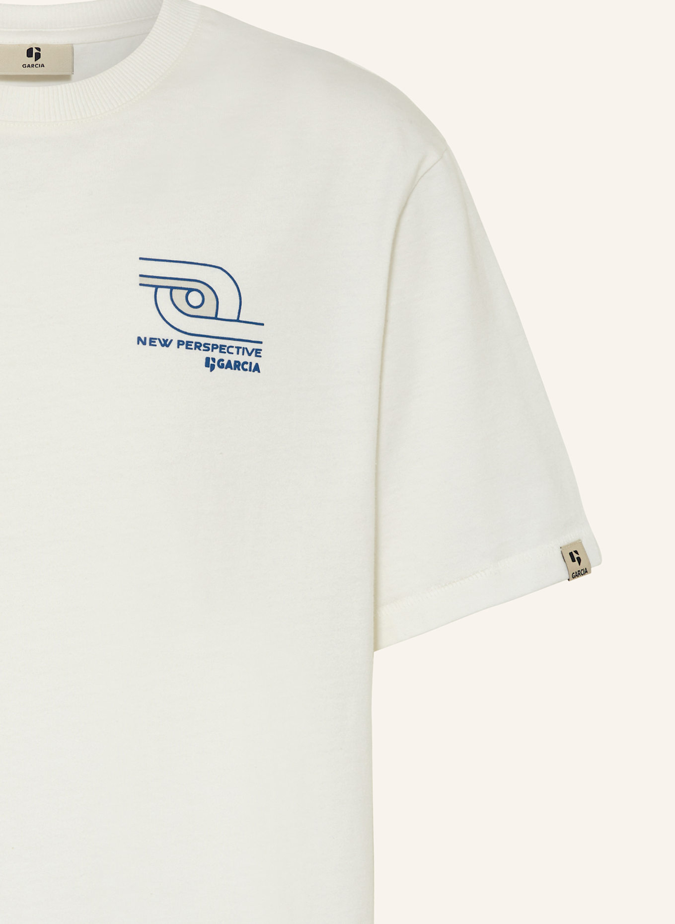 GARCIA T-shirt: KREMOWY