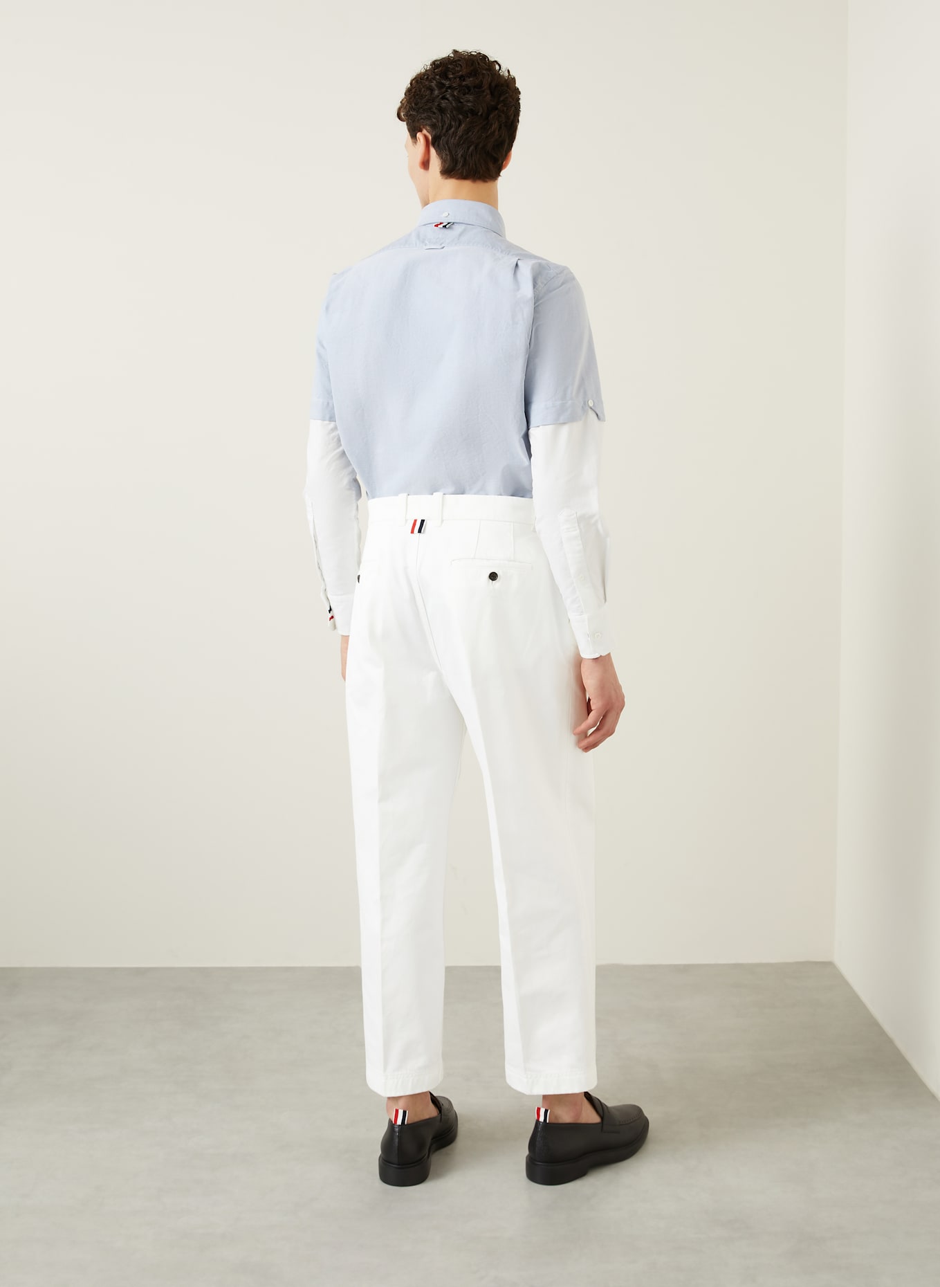 THOM BROWNE. Hemd Straight Fit: HELLBLAU
