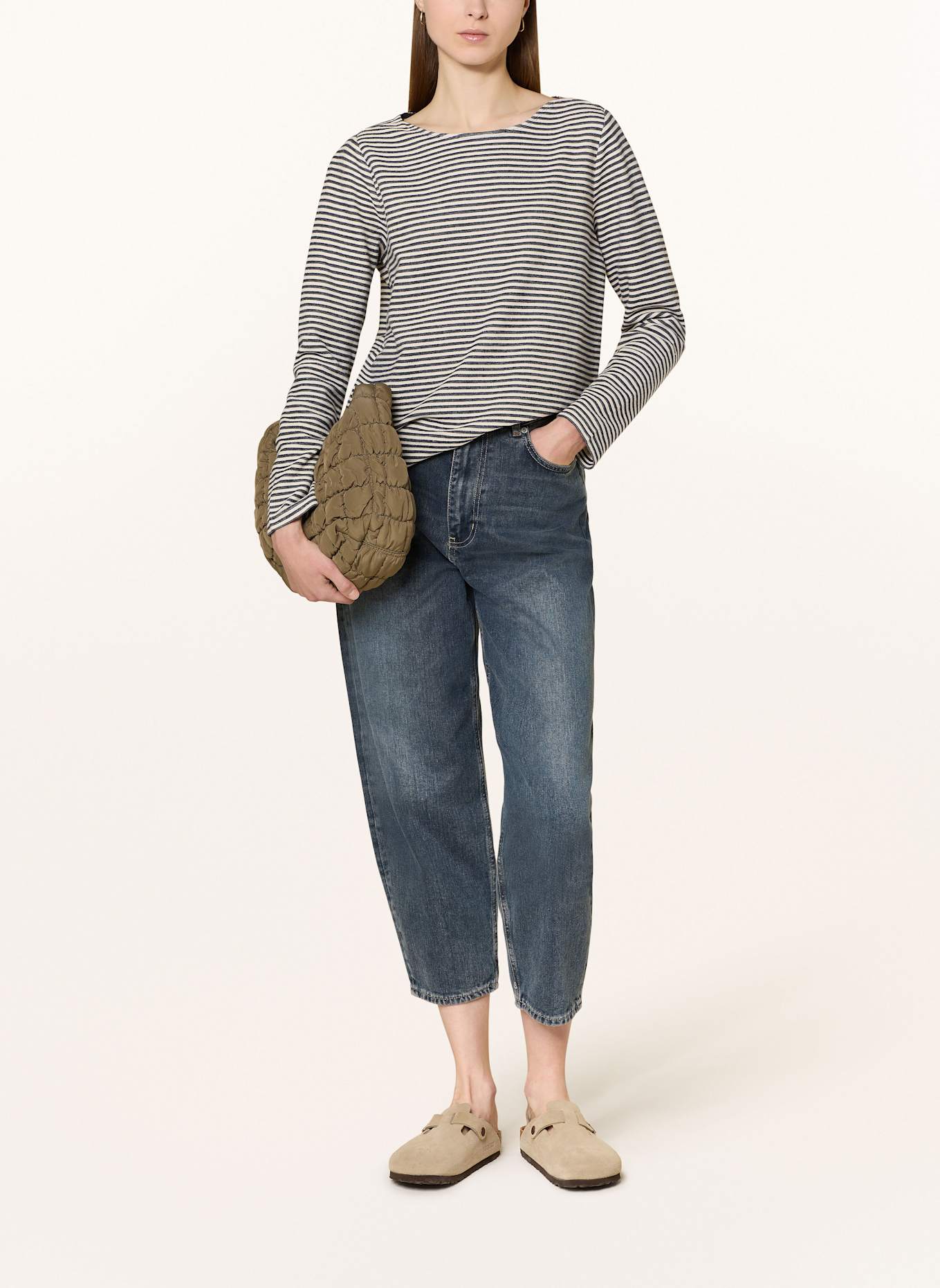 Marc O'Polo Pullover: DUNKELBLAU / ECRU