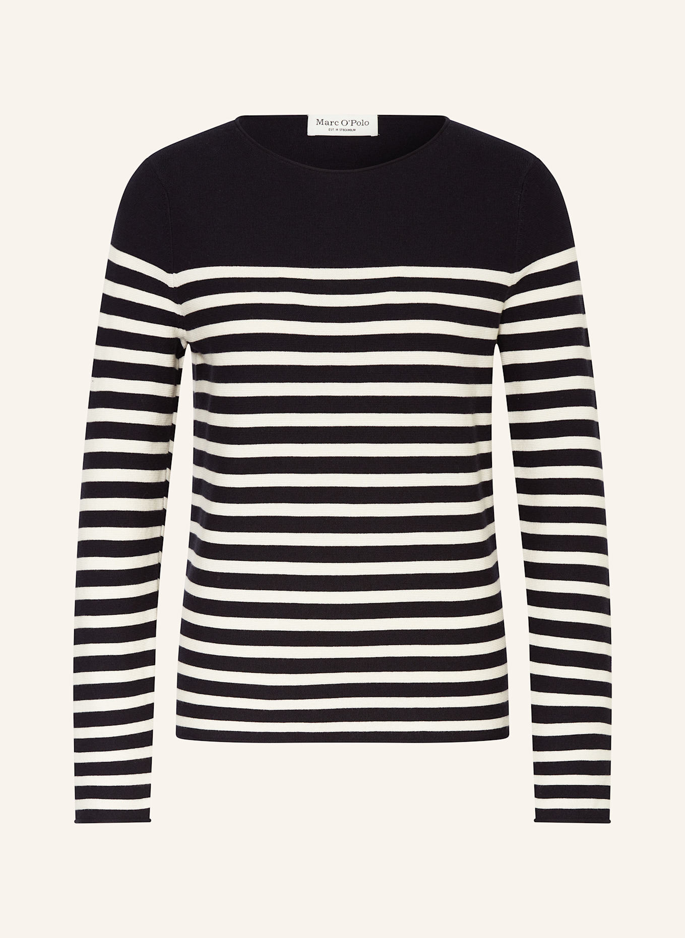 Marc O'Polo Pullover: DUNKELBLAU / ECRU