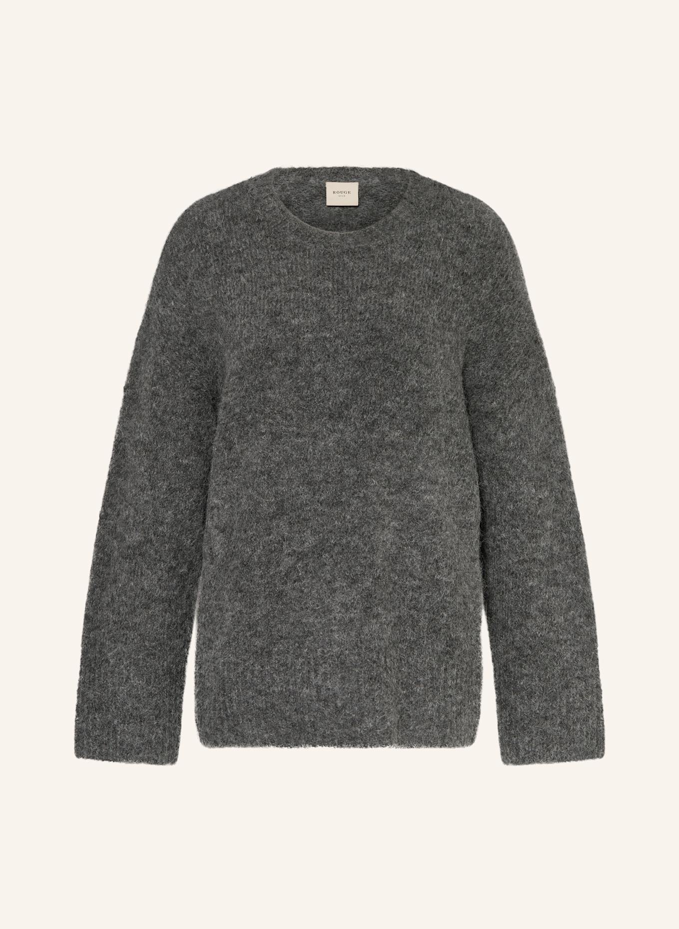 ROUGE VILA Pull en alpaga: GRIS FONCÉ