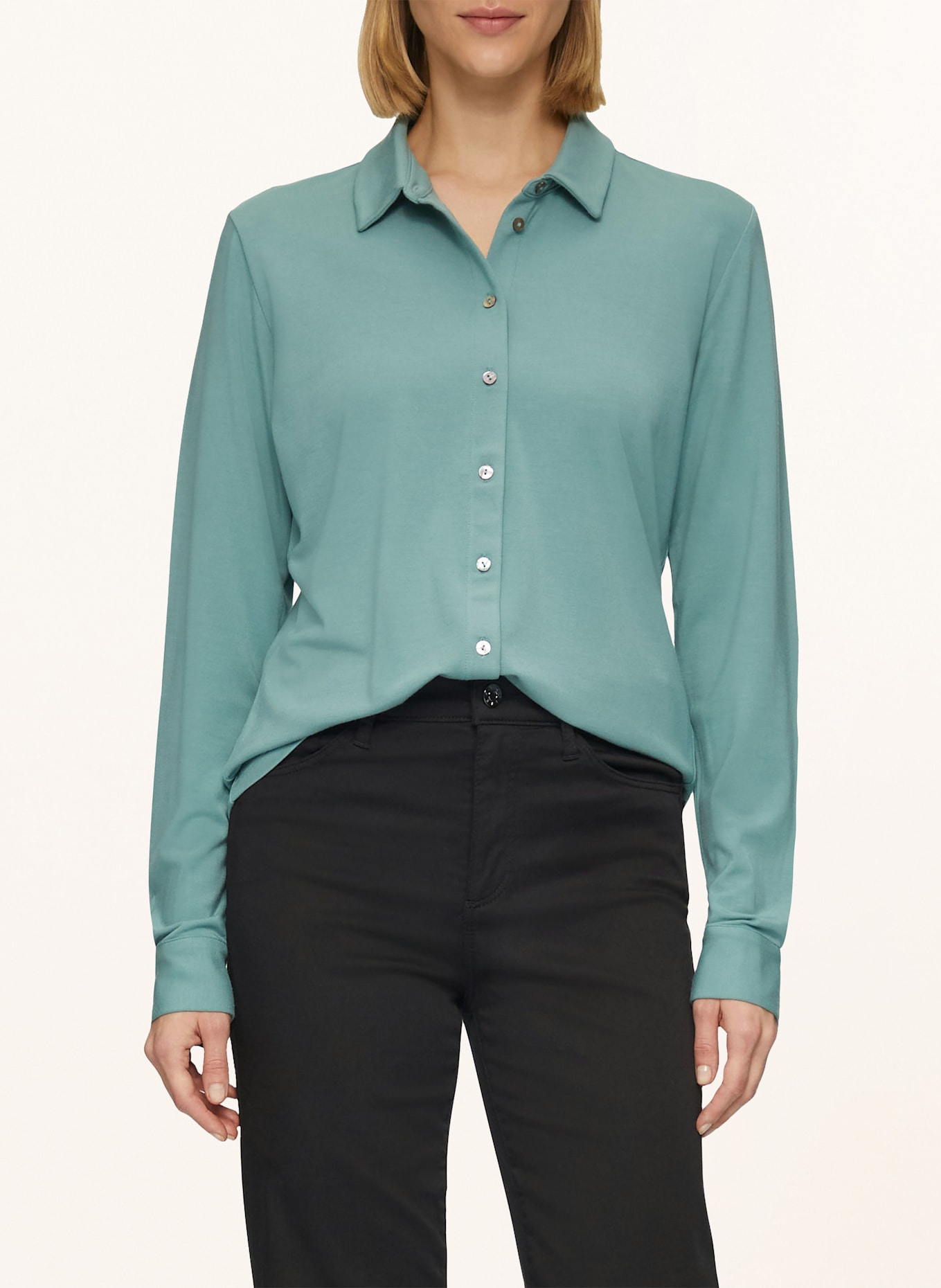 s.Oliver BLACK LABEL Blusenshirt: PETROL