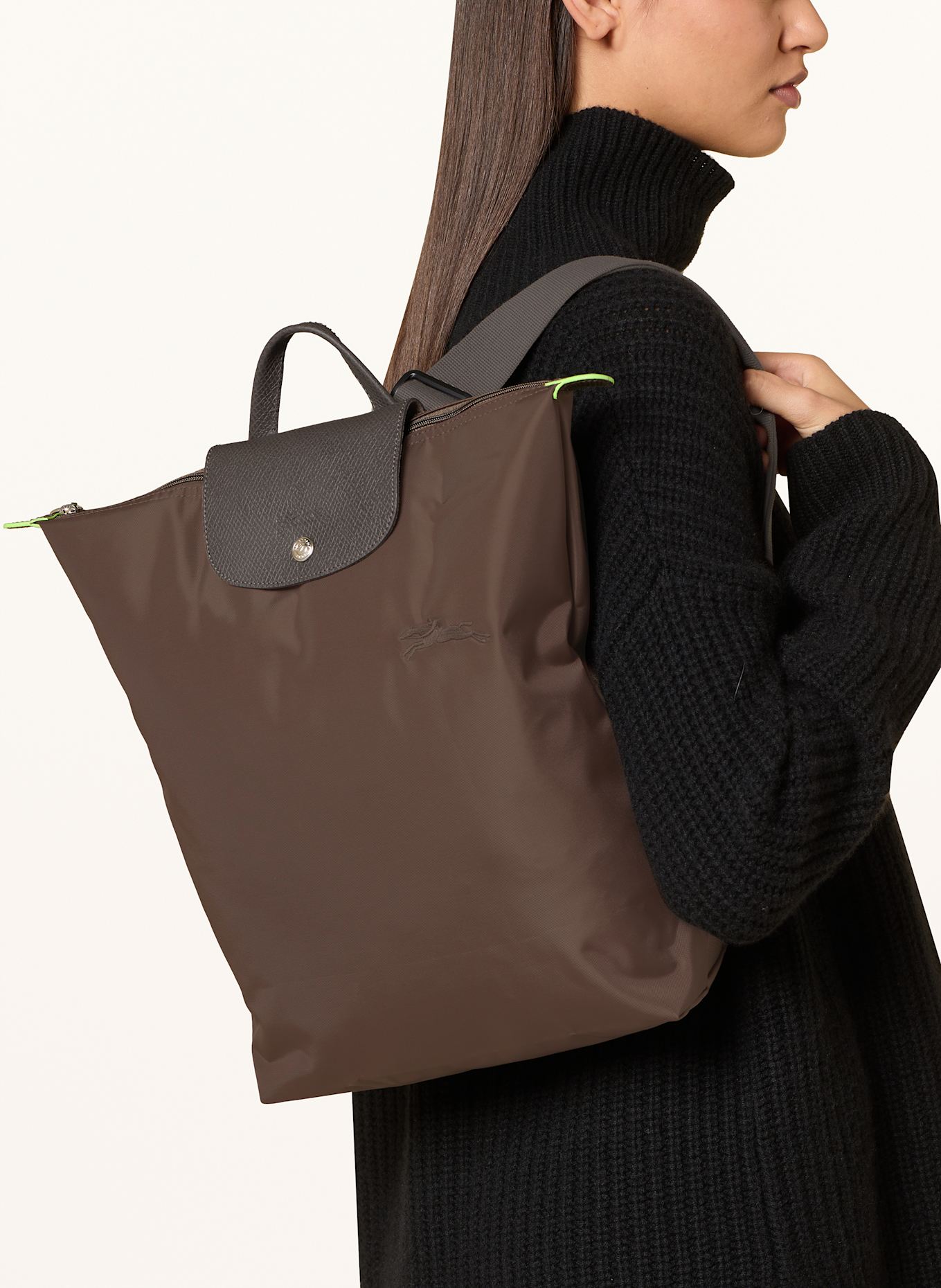 LONGCHAMP Rucksack LE PLIAGE GREEN: BRAUN