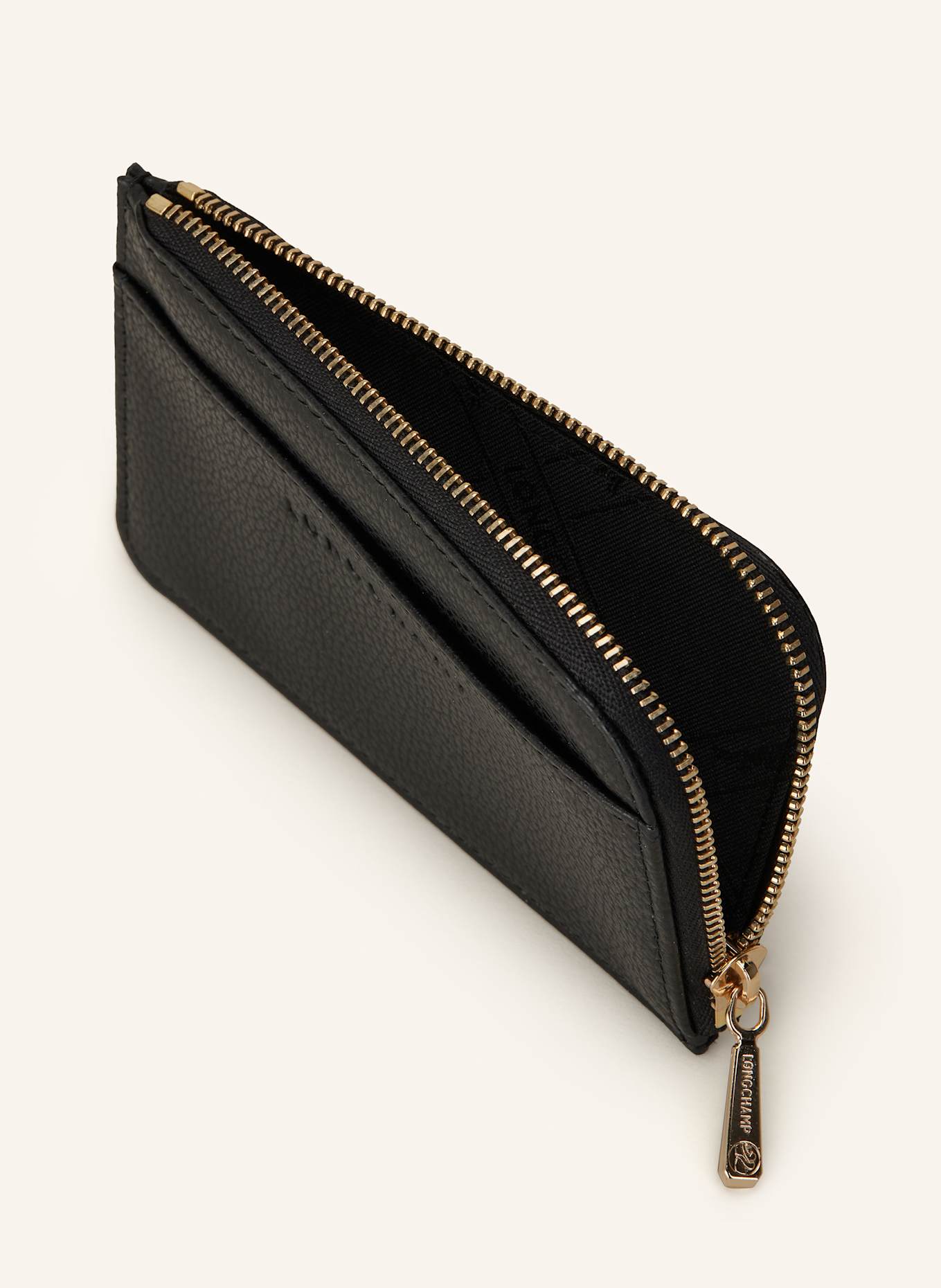 LONGCHAMP Geldbörse LE FOULONNÉ: SCHWARZ