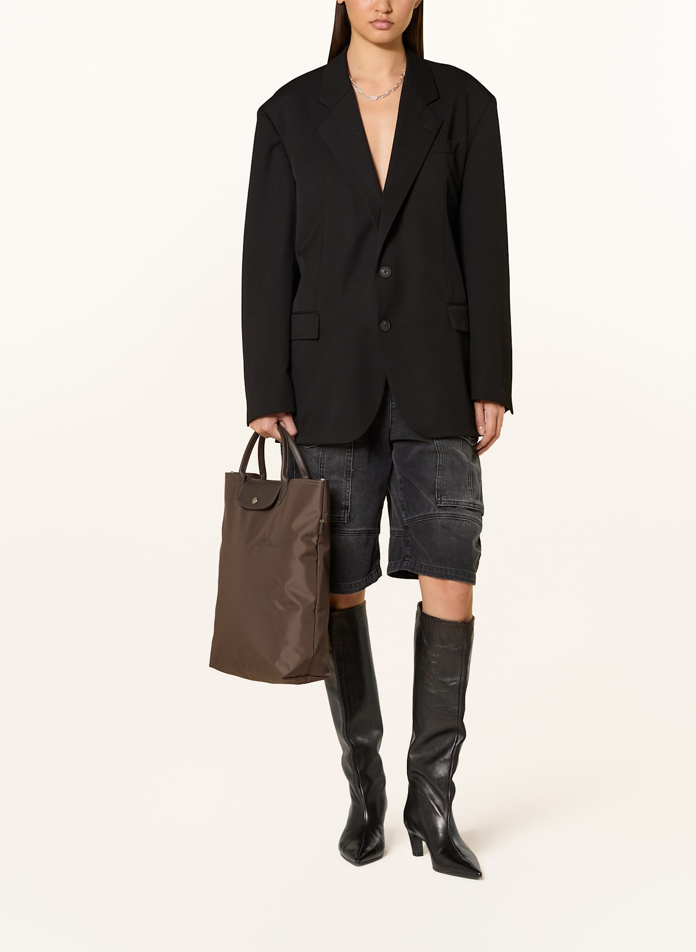 LONGCHAMP Shopper LE PLIAGE M: TAUPE