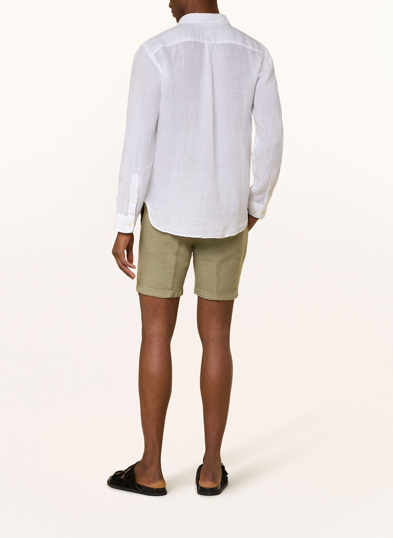 120%lino Leinenshorts: OLIV
