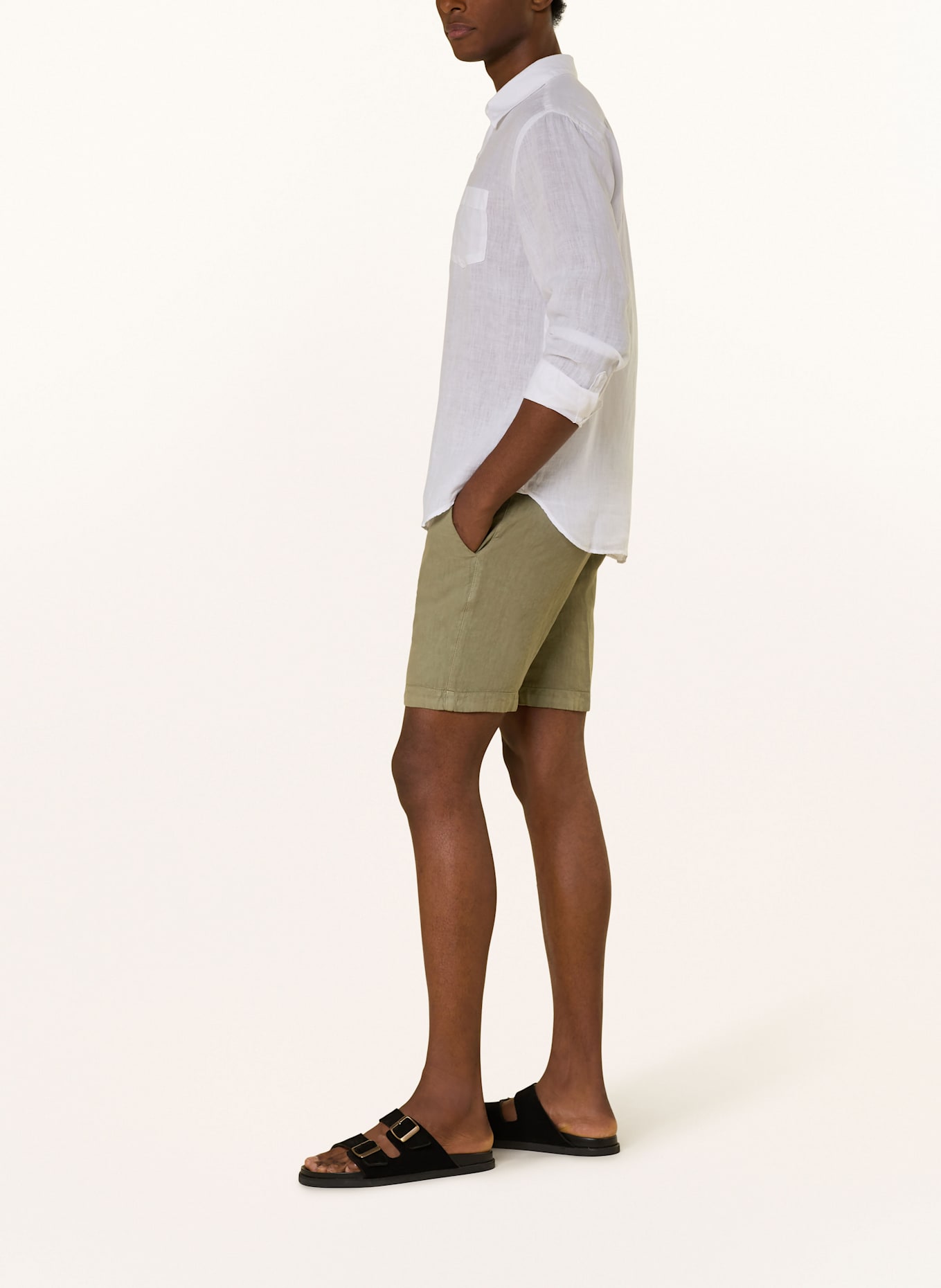 120%lino Leinenshorts: OLIV