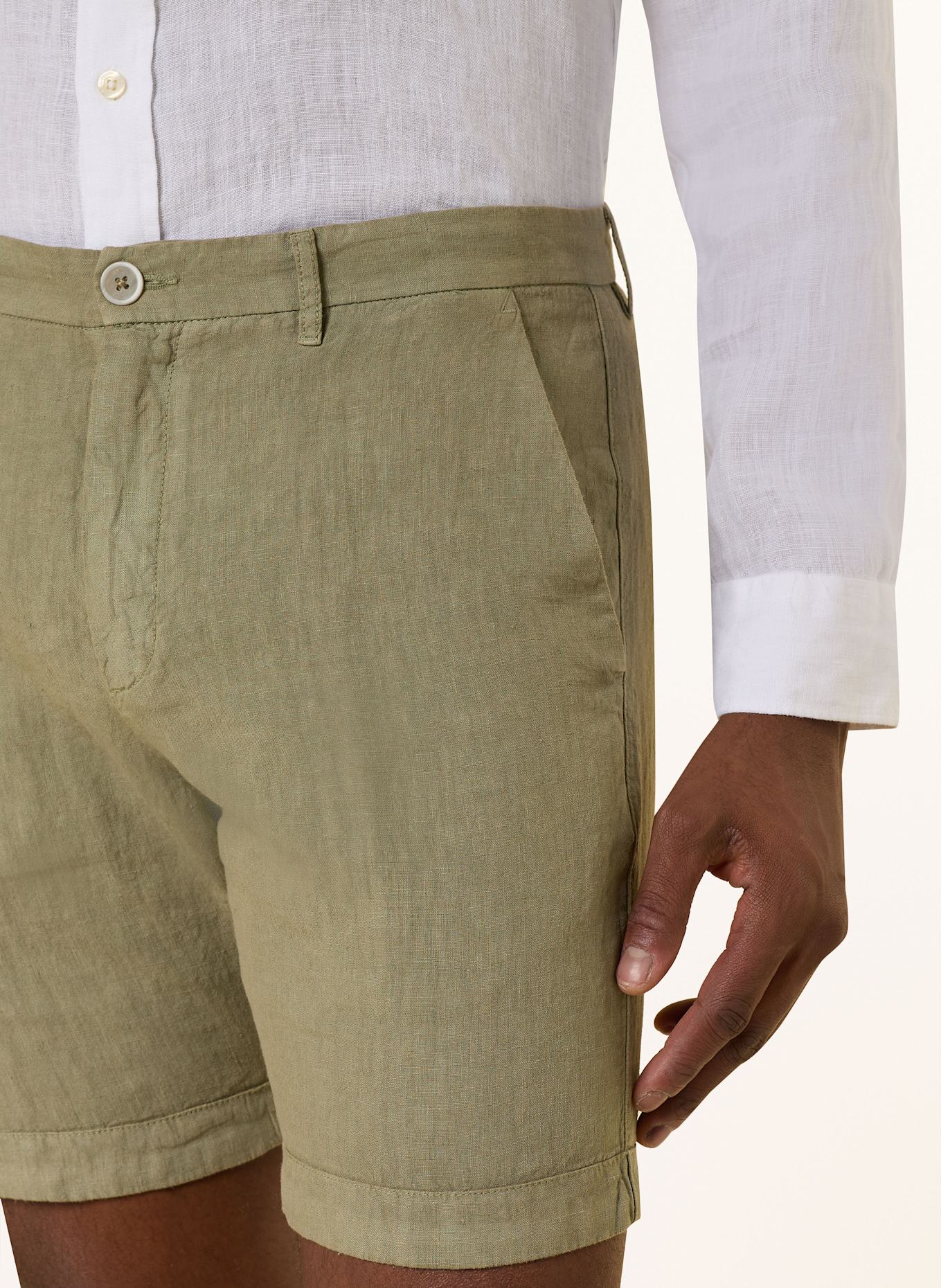120%lino Leinenshorts: OLIV