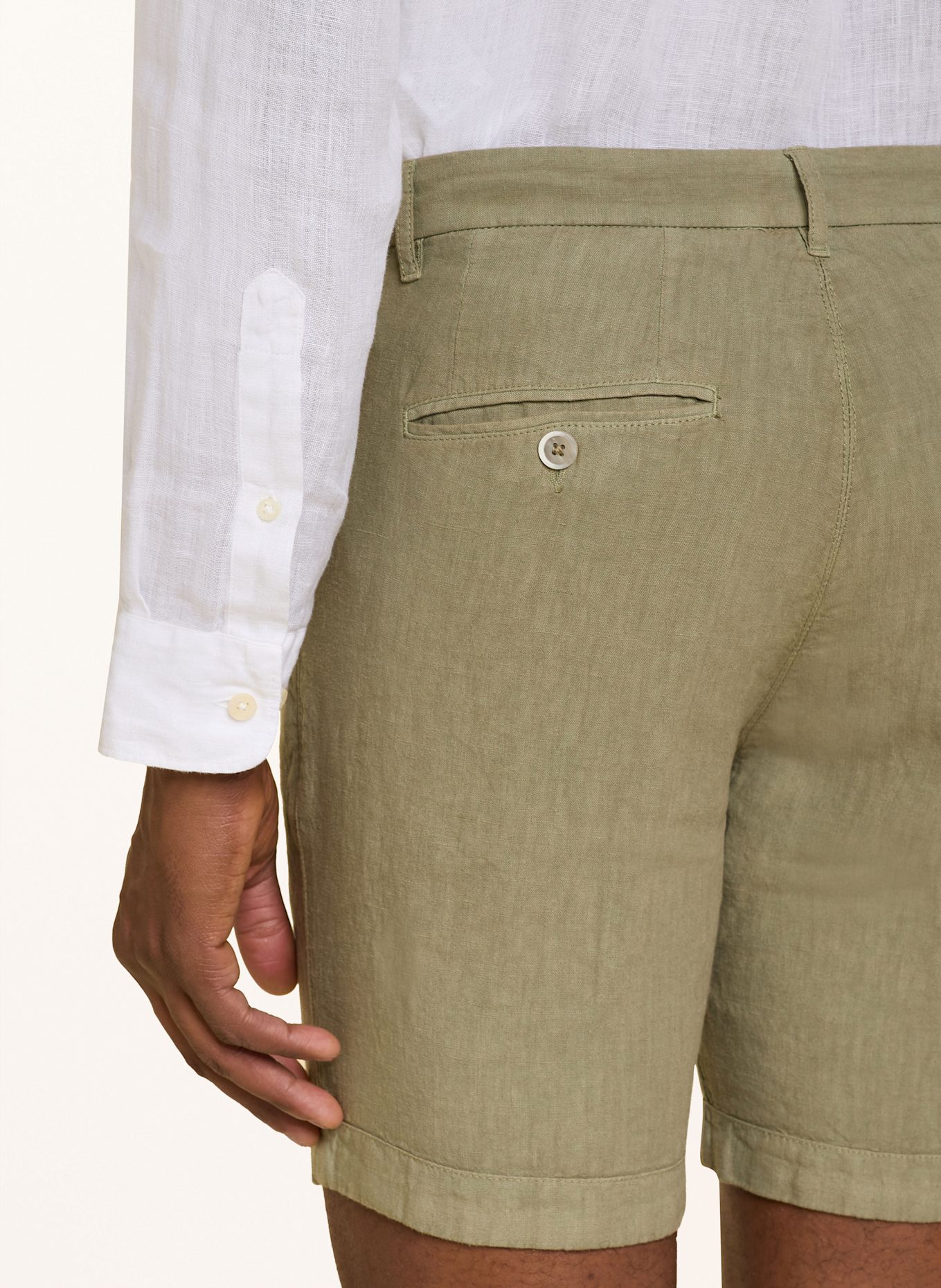 120%lino Leinenshorts: OLIV