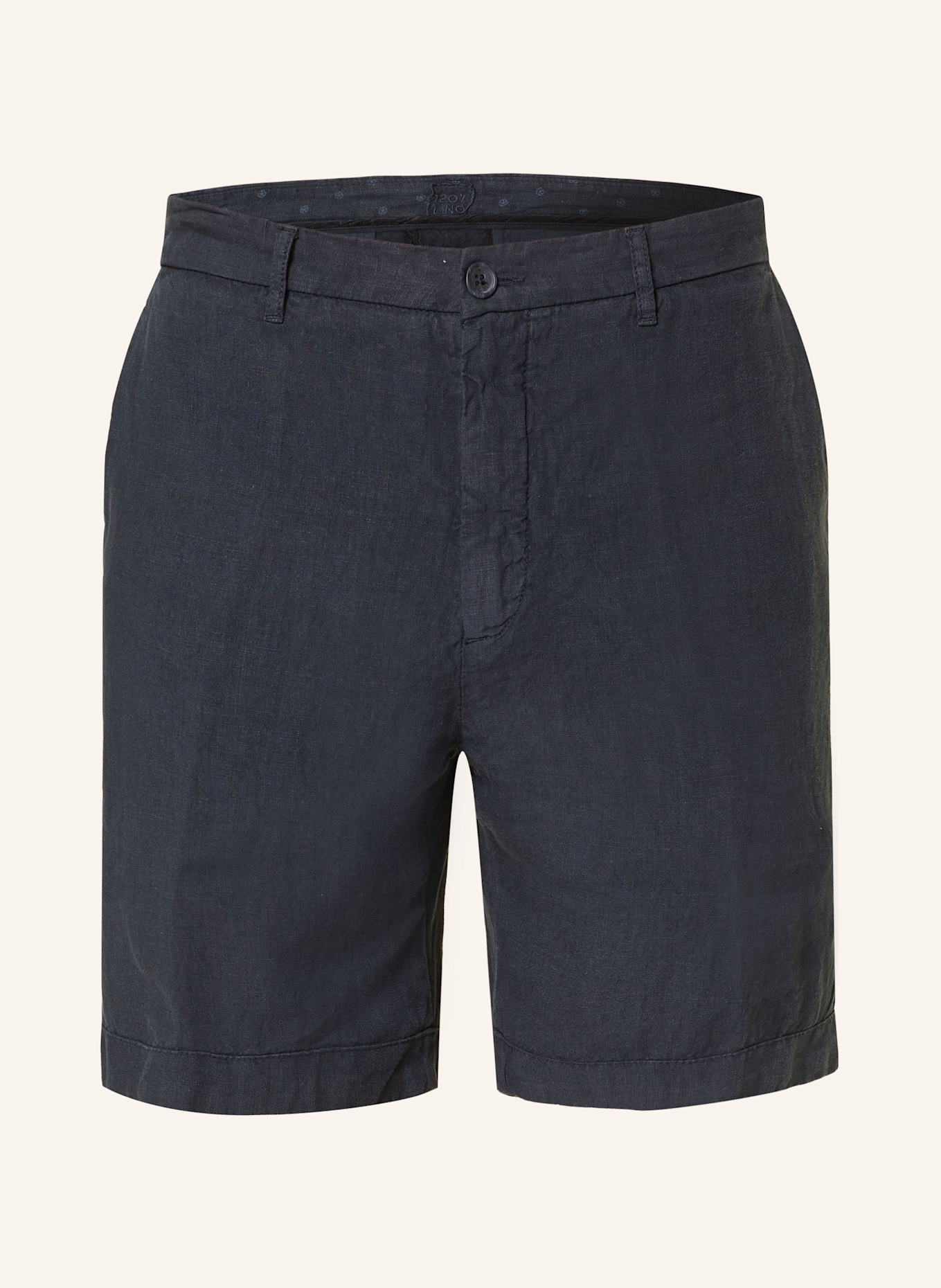 120%lino Leinenshorts: DUNKELBLAU