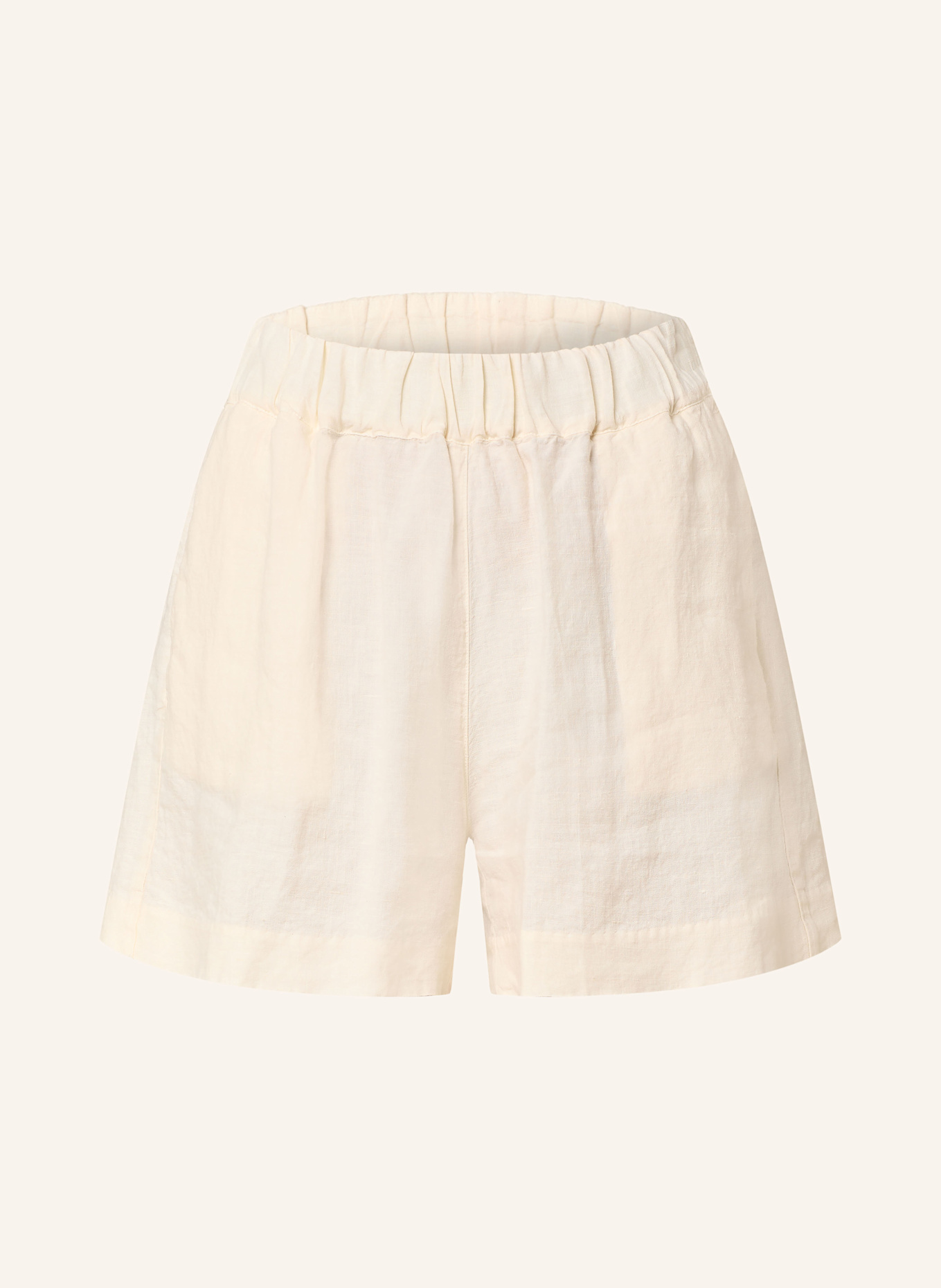 120%lino Leinenshorts: ECRU