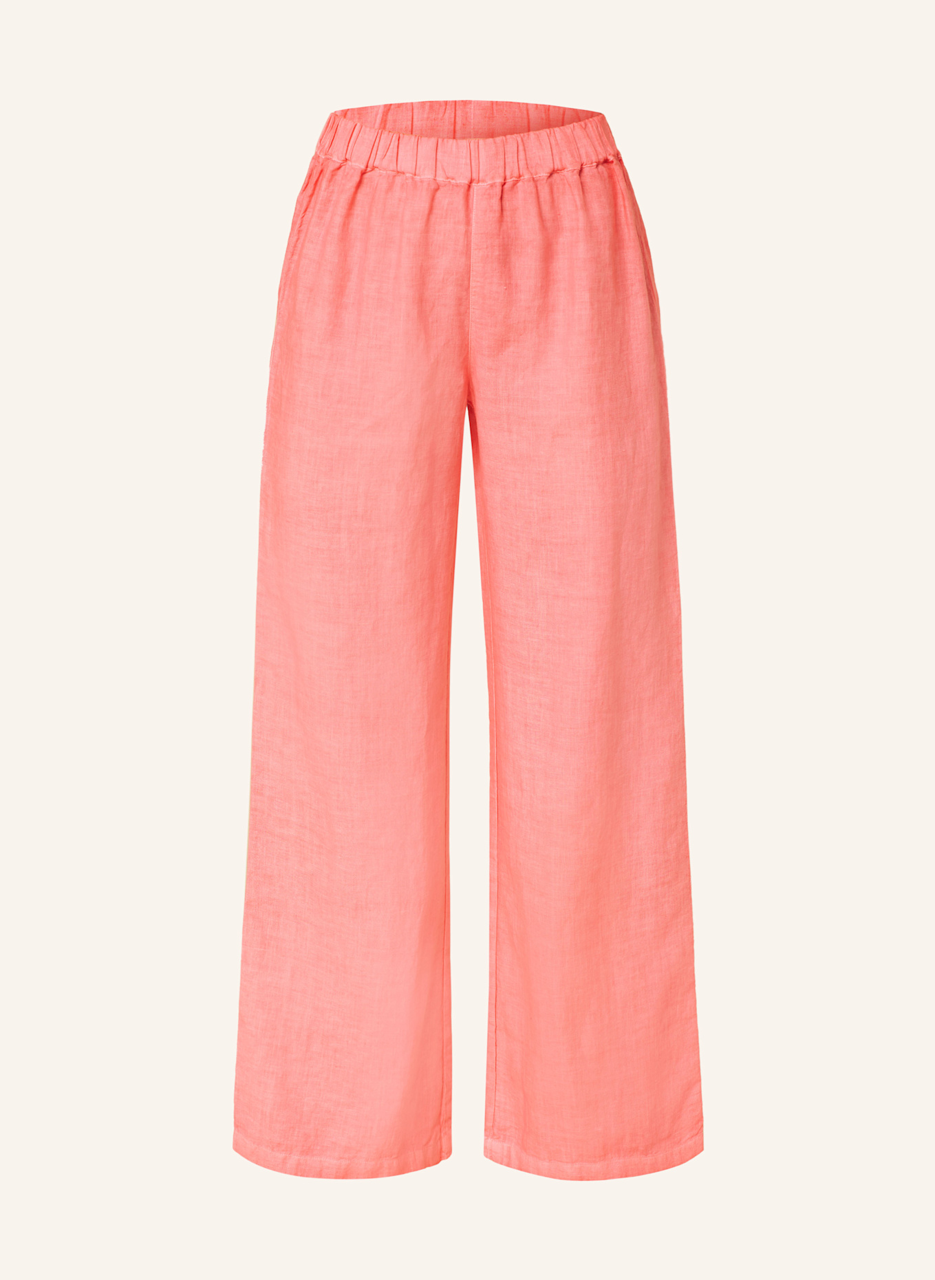 120%lino Marlenehose aus Leinen: PINK