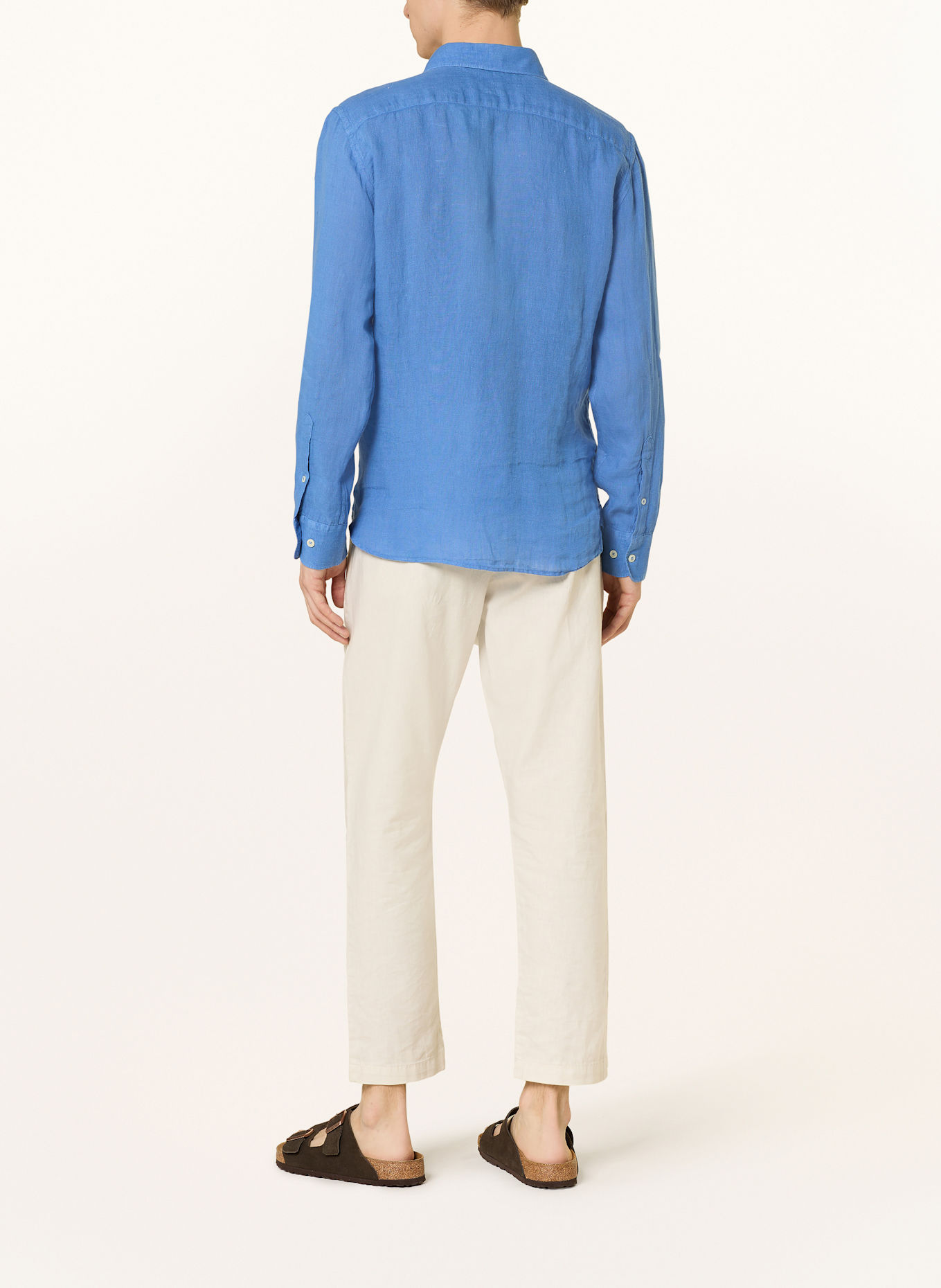 120%lino Leinenhemd Slim Fit: BLAU