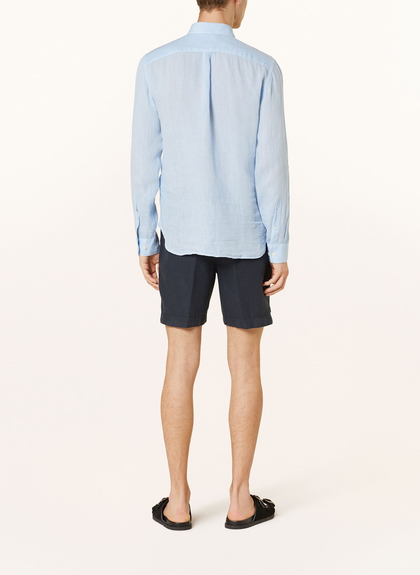 120%lino Leinenhemd Regular Fit: HELLBLAU