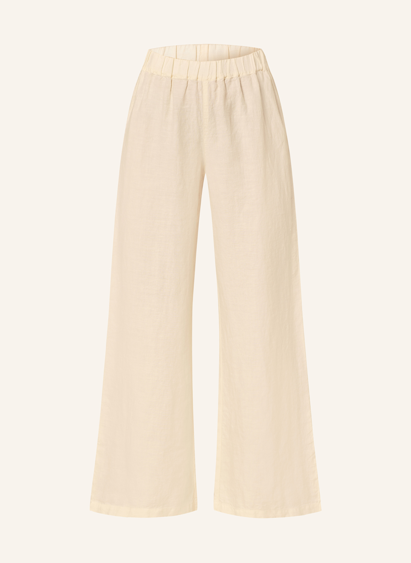 120%lino Marlenehose aus Leinen: ECRU