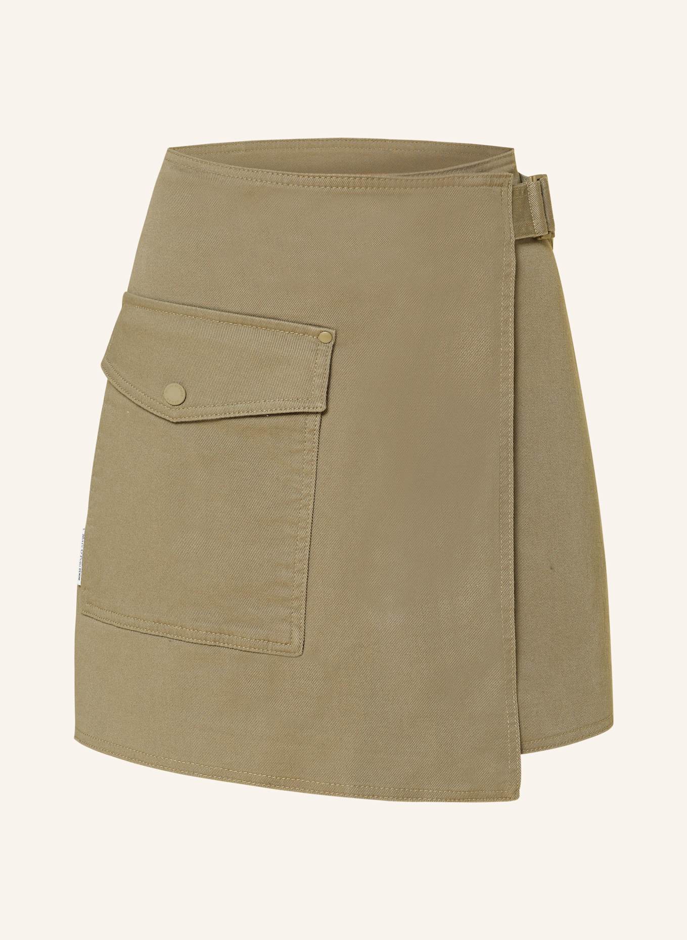 Marc O'Polo DENIM Jeansrock in Wickeloptik: KHAKI