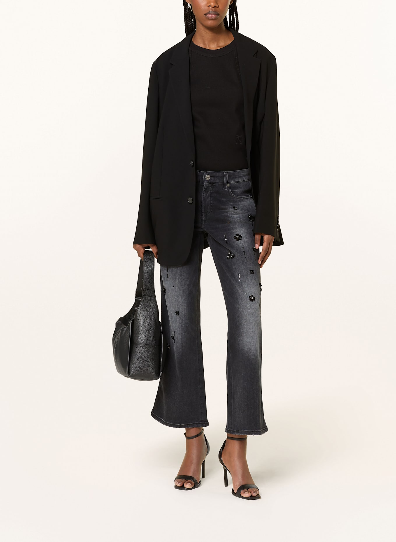 CAMBIO FRANCESCA flared jeans with sequins, Color: 5217 David Koma Tyre Track strapless mini dress Red (Image 2)