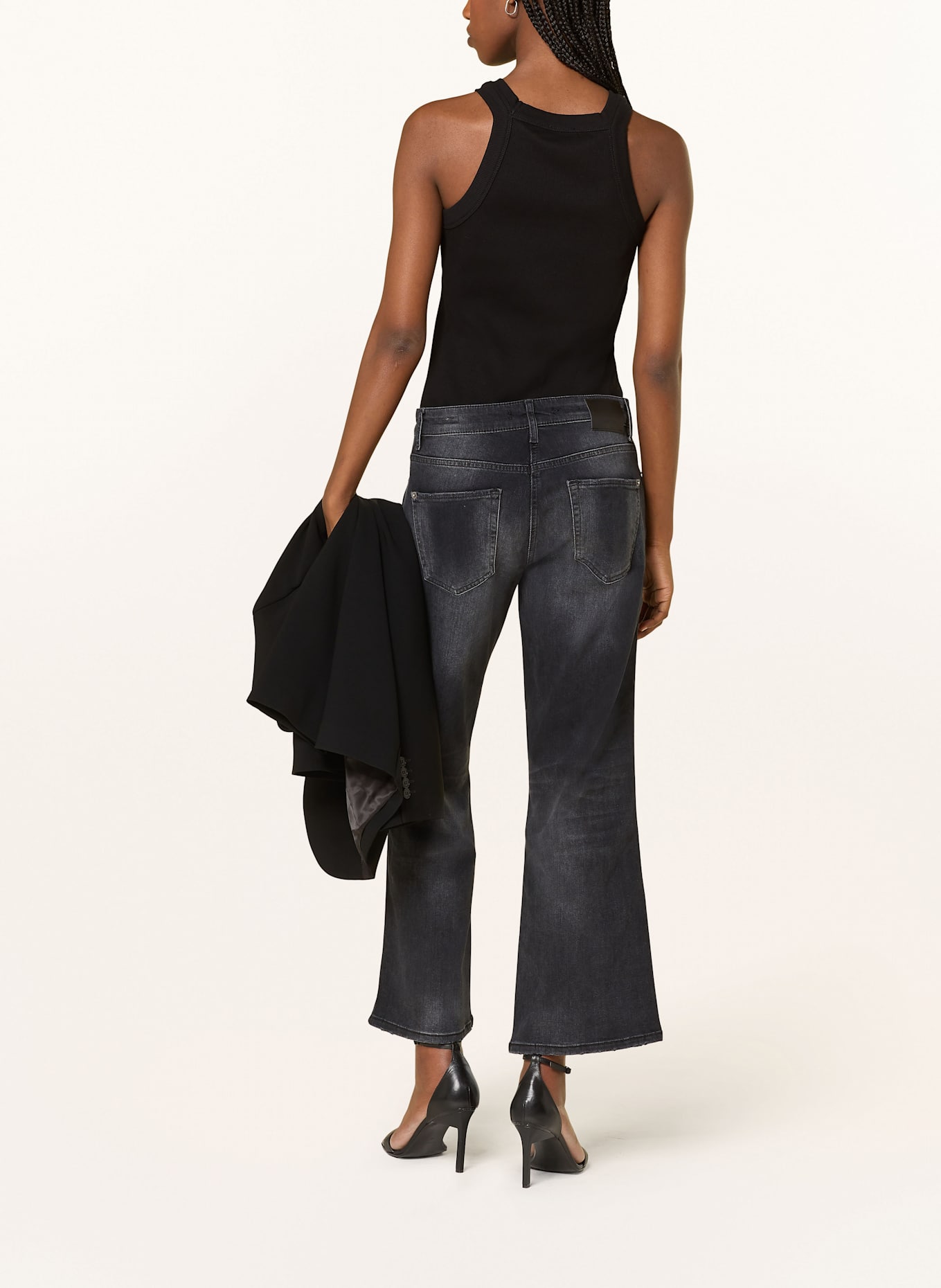 CAMBIO FRANCESCA flared jeans with sequins, Color: 5217 David Koma Tyre Track strapless mini dress Red (Image 3)