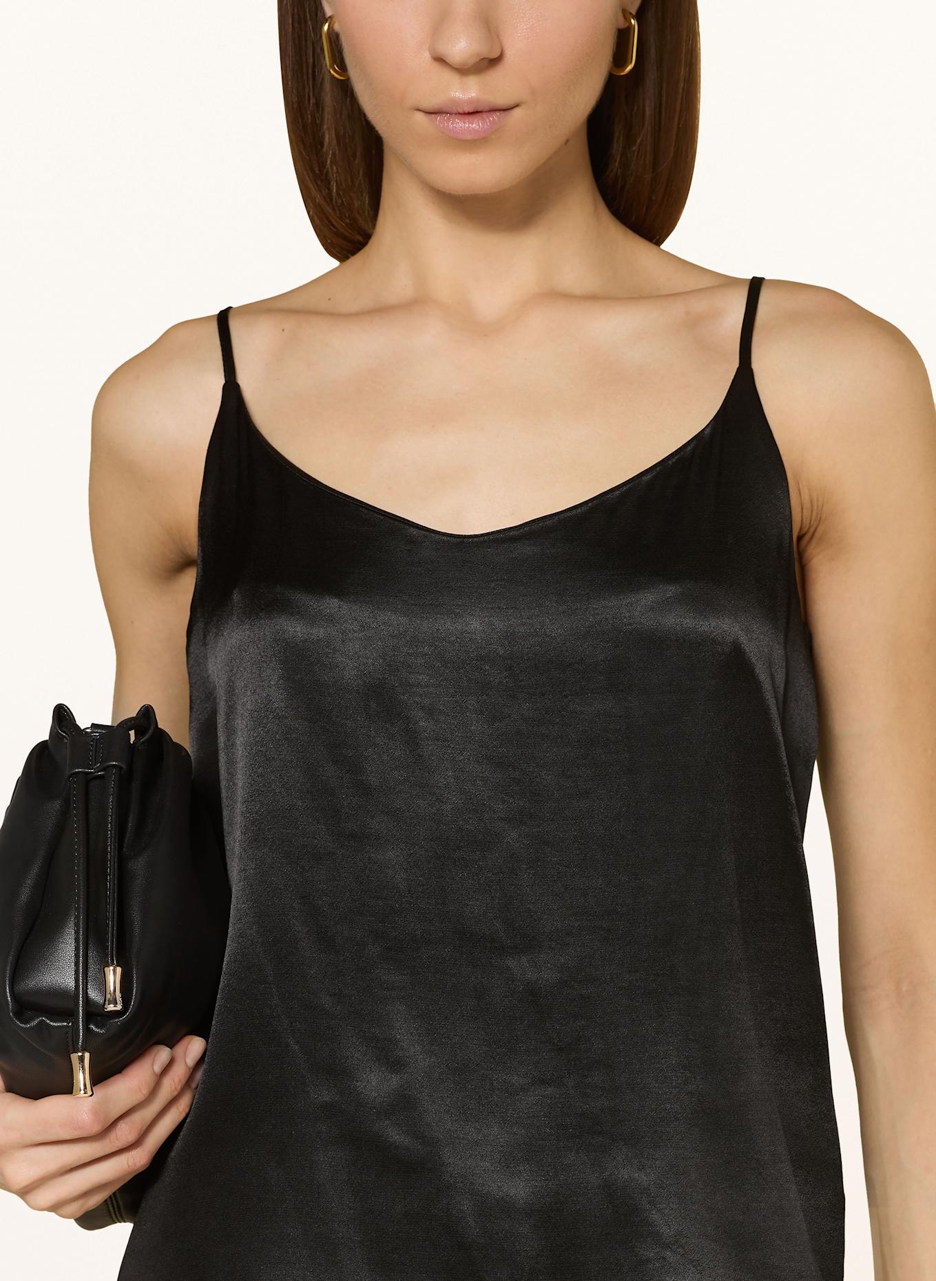 lilienfels Satintop: SCHWARZ