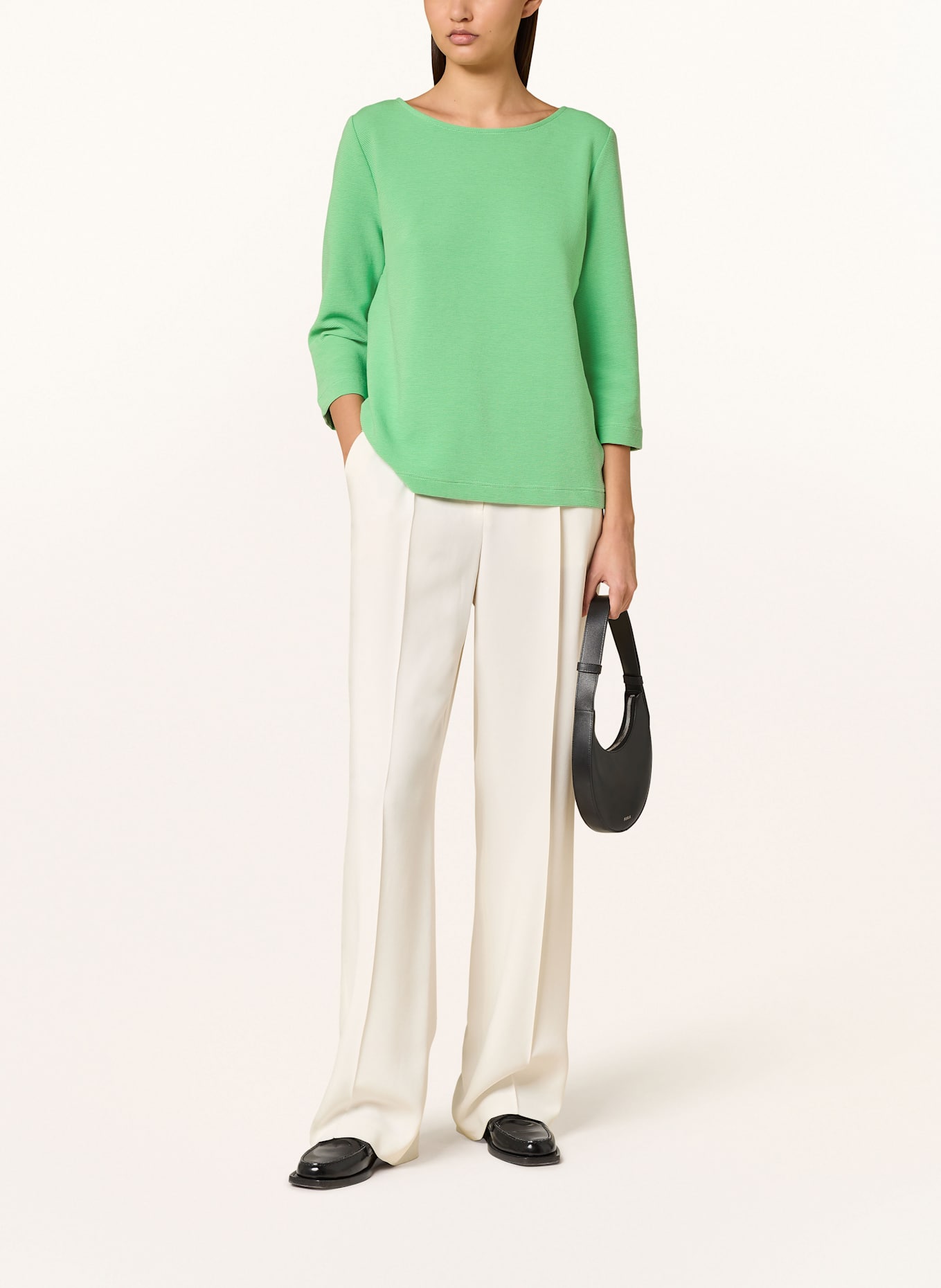 lilienfels Shirt with 3/4 sleeves: LIGHT GREEN