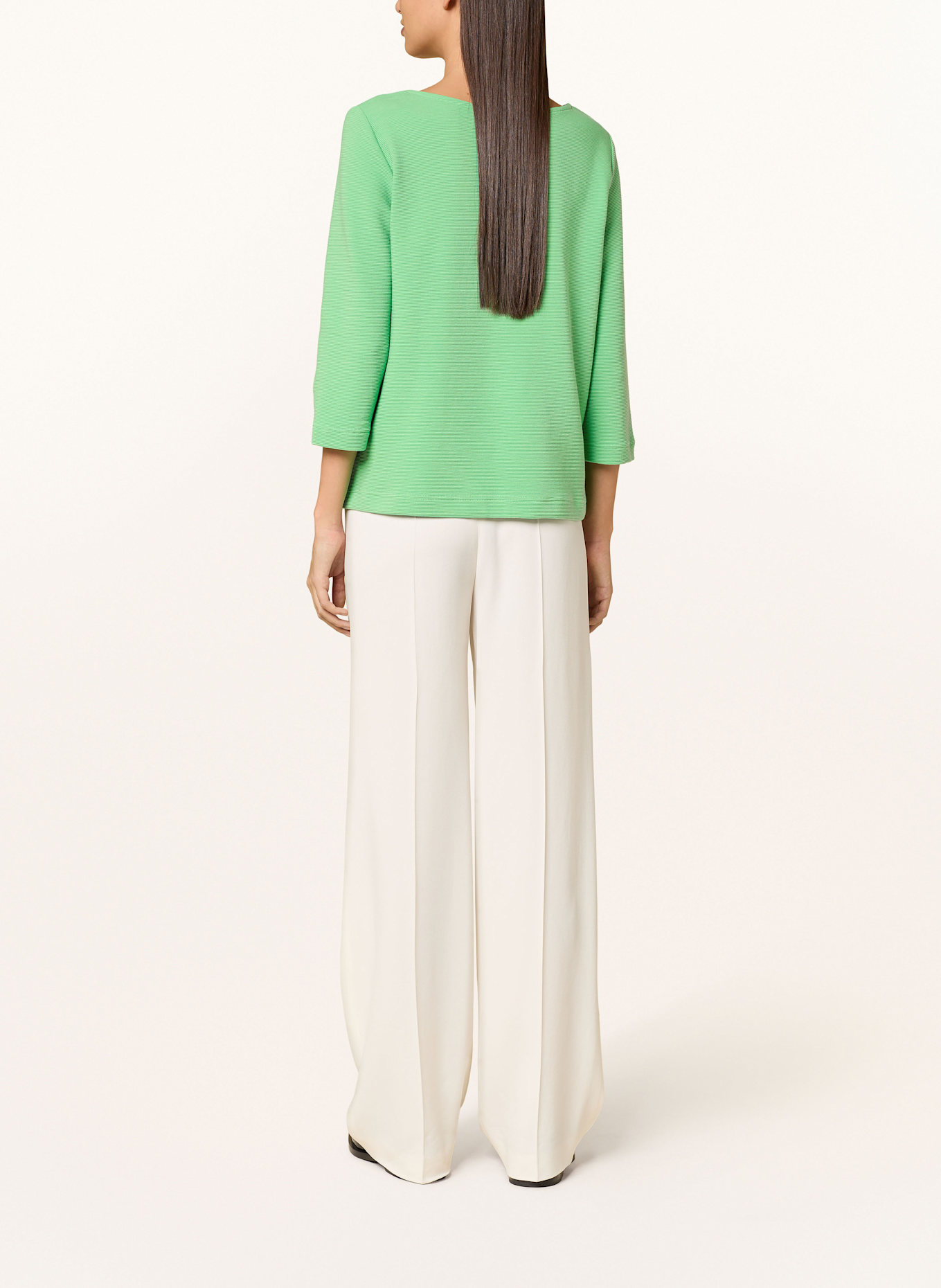 lilienfels Shirt with 3/4 sleeves: LIGHT GREEN