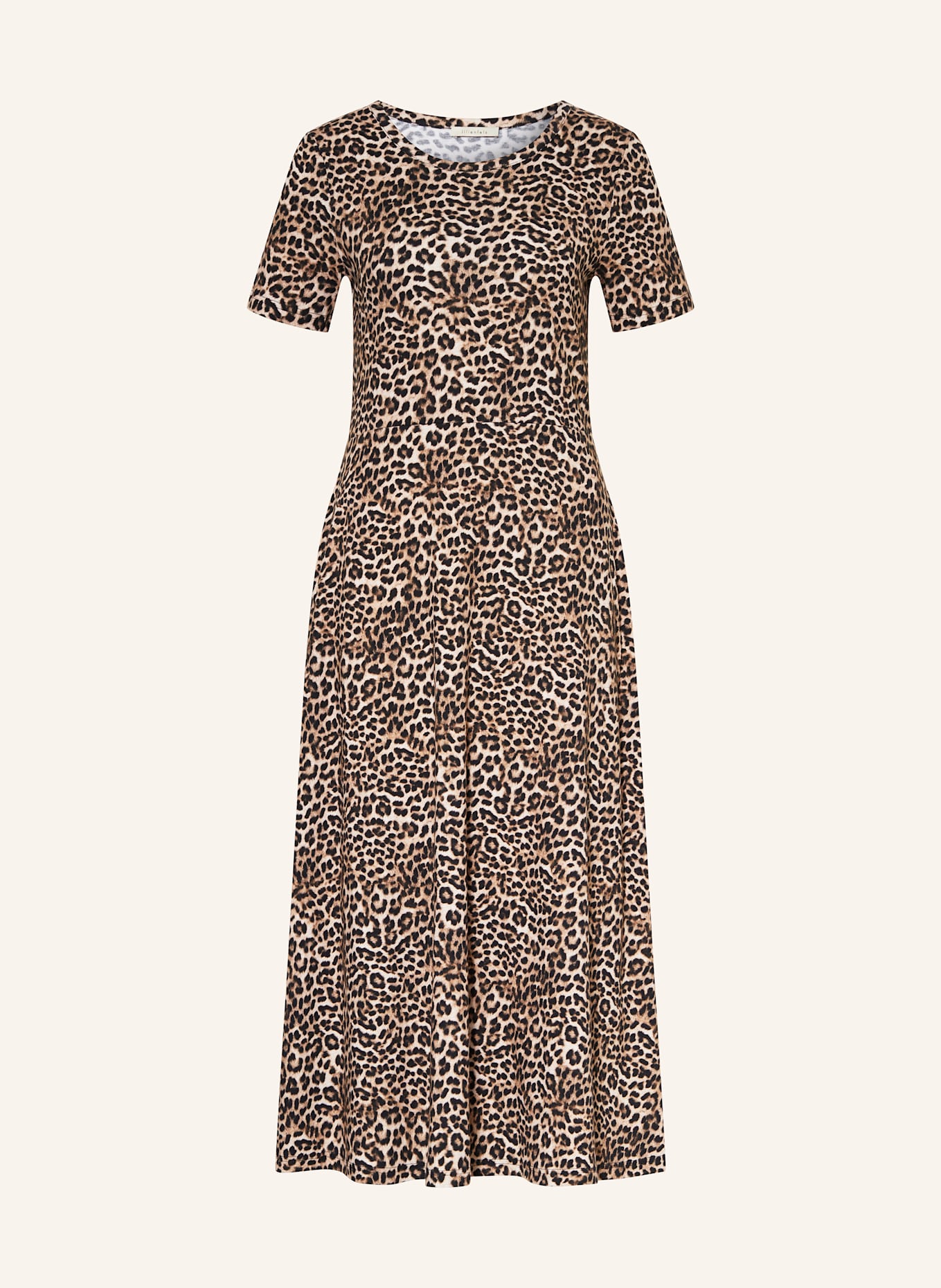 lilienfels Sukienka z dżerseju: CZARNY / CAMELOWY