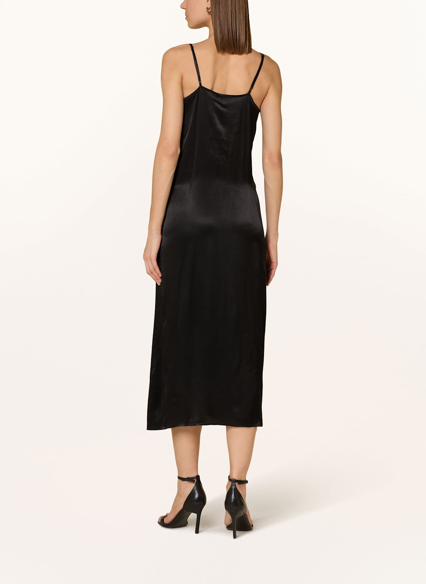 lilienfels Satinkleid: SCHWARZ