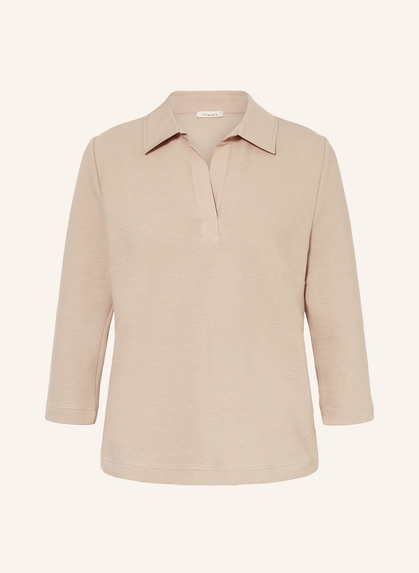lilienfels Shirt mit 3/4-Arm: HELLBRAUN