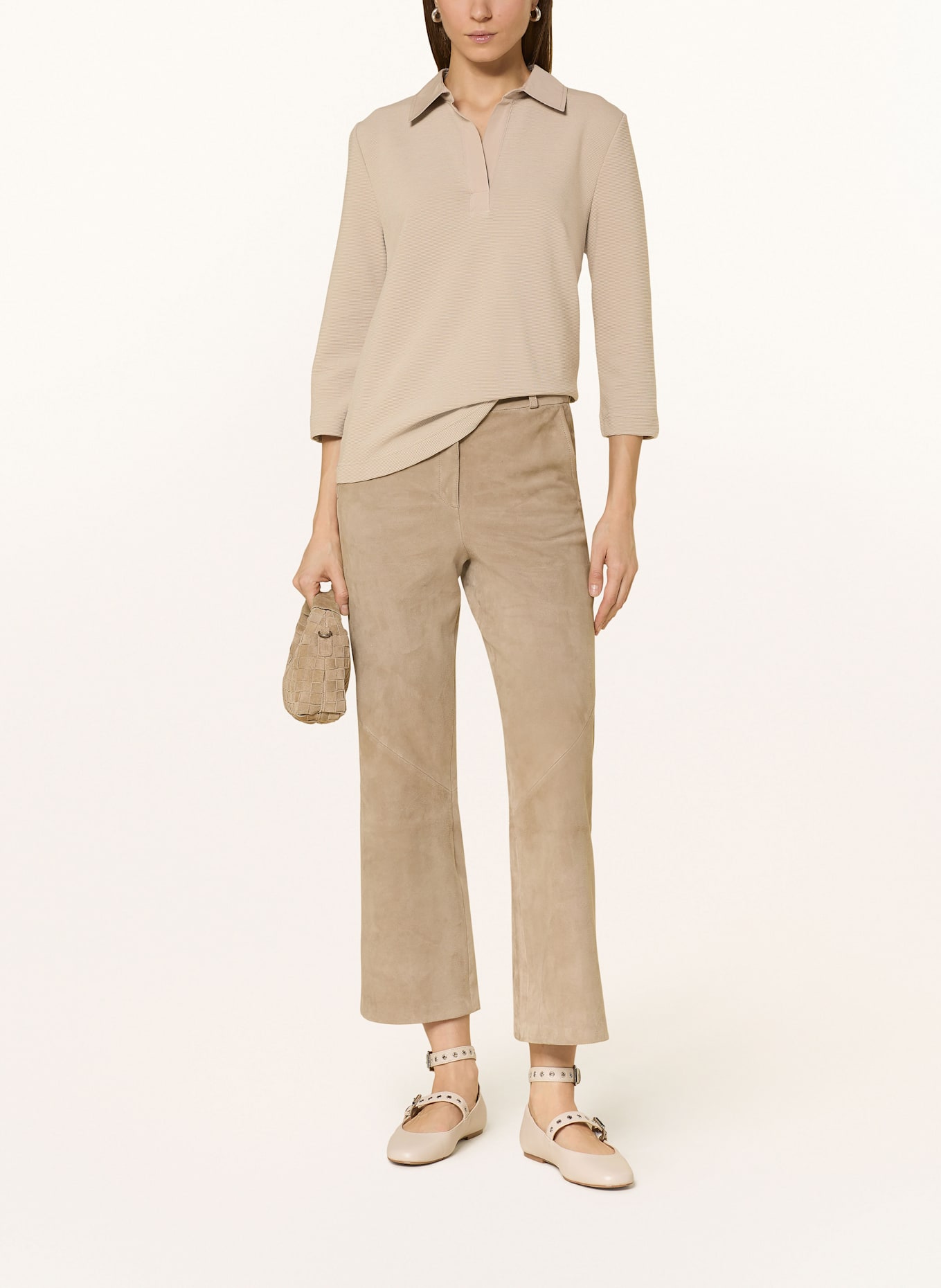 lilienfels Shirt mit 3/4-Arm: HELLBRAUN