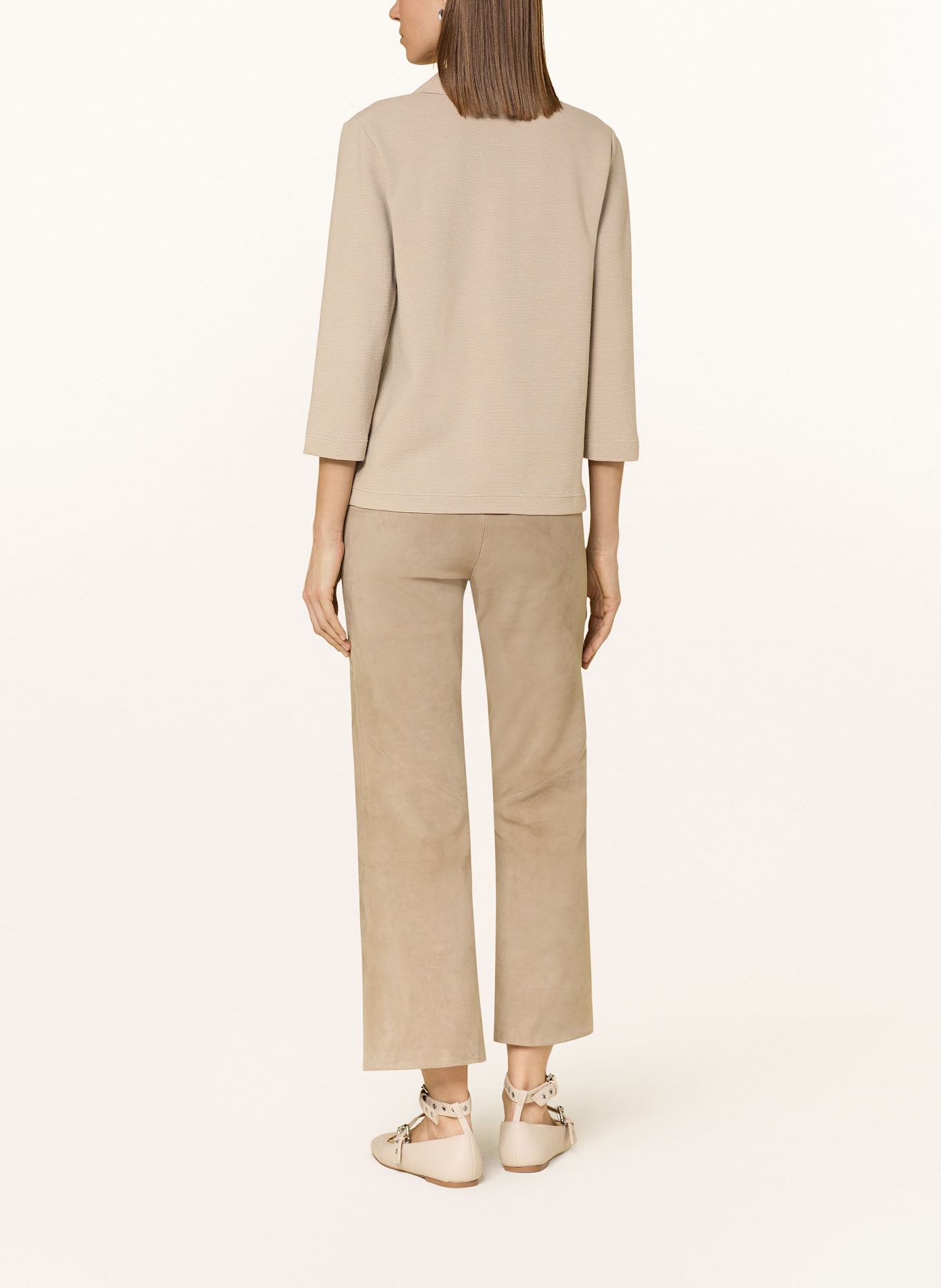 lilienfels Shirt mit 3/4-Arm: HELLBRAUN