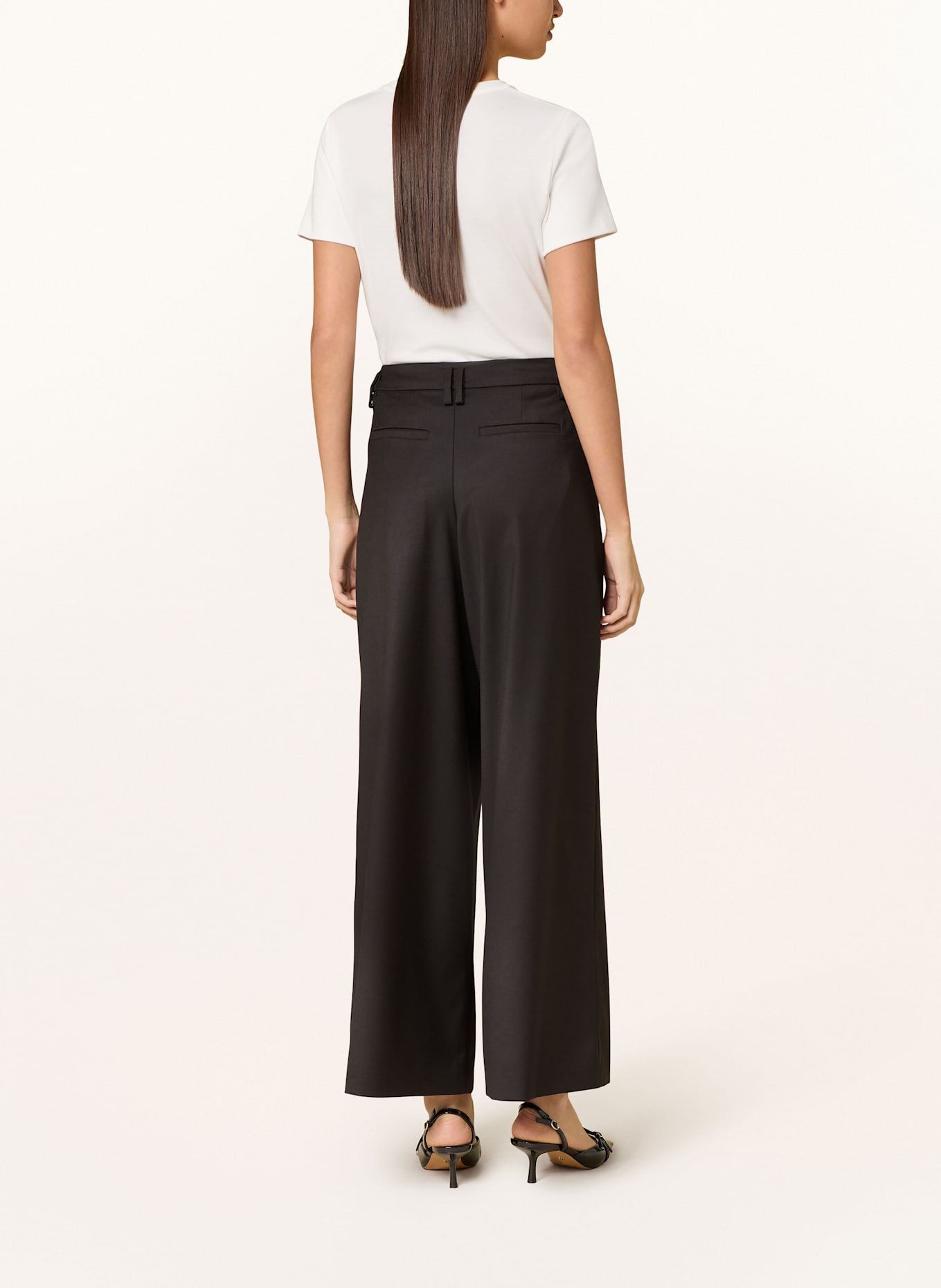 lilienfels T-shirt with decorative gems: WHITE