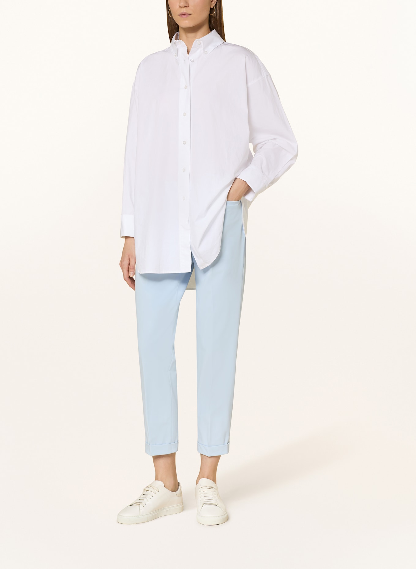 RAFFAELLO ROSSI 7/8 kalhoty UTE: TMAVĚ MODRÁ