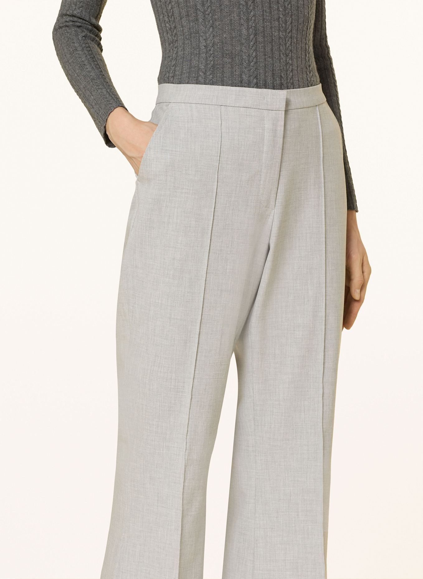 RAFFAELLO ROSSI Bootcut-Hose DORO: HELLGRAU